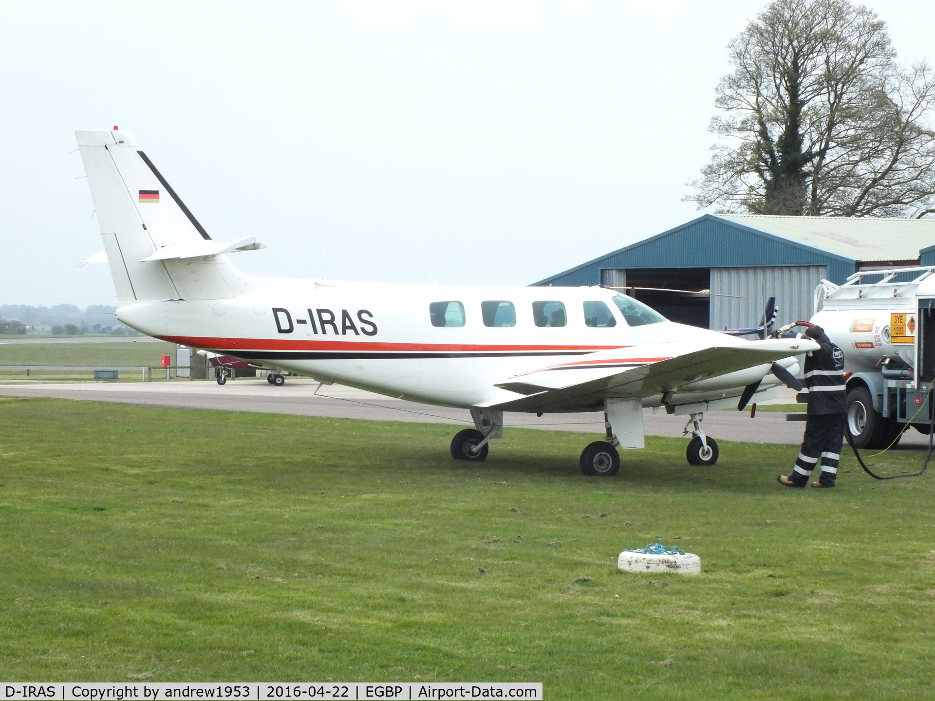 D-IRAS, Cessna T303 Crusader C/N T30300143, D-IRAS at Cotswold Airport.
