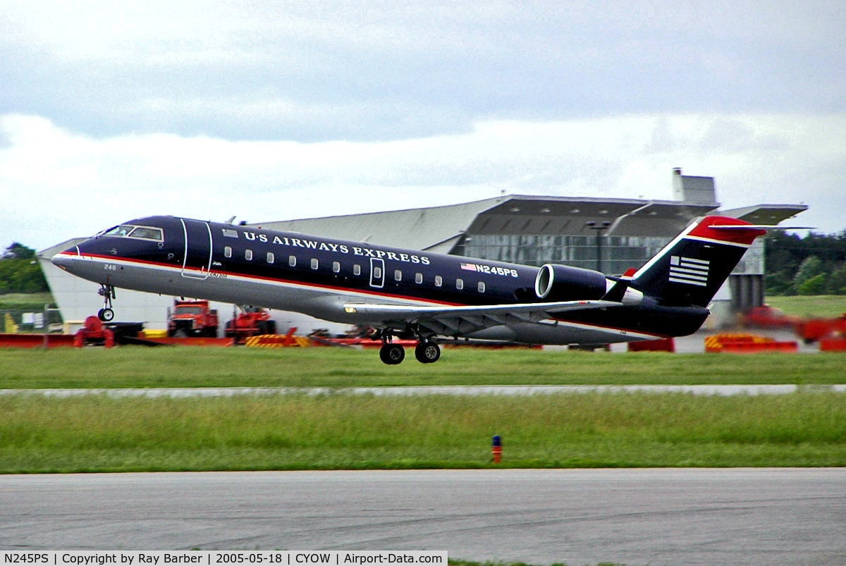N245PS, 2004 Bombardier CRJ-200ER (CL-600-2B19) C/N 7919, N245PS   Canadair CRJ-200ER [7919] (US Airways Express) Ottawa-Macdonald Cartier Int~C 18/06/2005