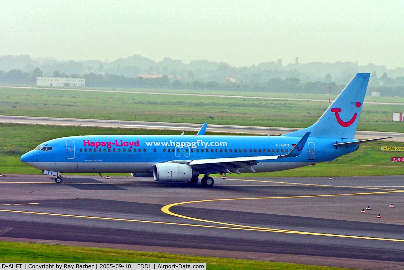 D-AHFT, 2000 Boeing 737-8K5 C/N 30413, D-AHFT   Boeing 737-8K5 [30413] (Hapagfly.com) Dusseldorf Int~D 10/09/2005