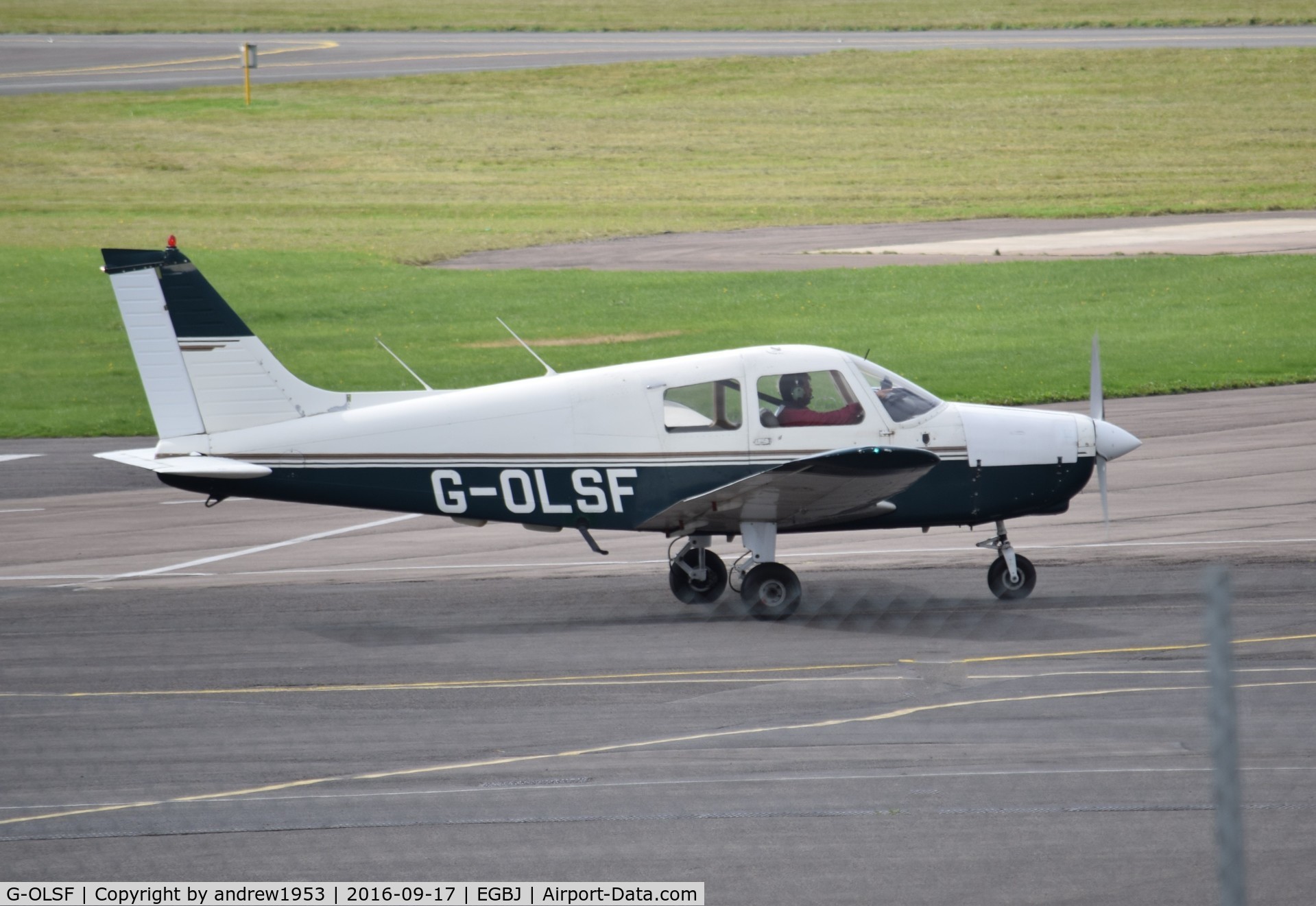 G-OLSF, 1989 Piper PA-28-161 Cadet C/N 2841284, G-OLSF at Gloucestershire Airport.