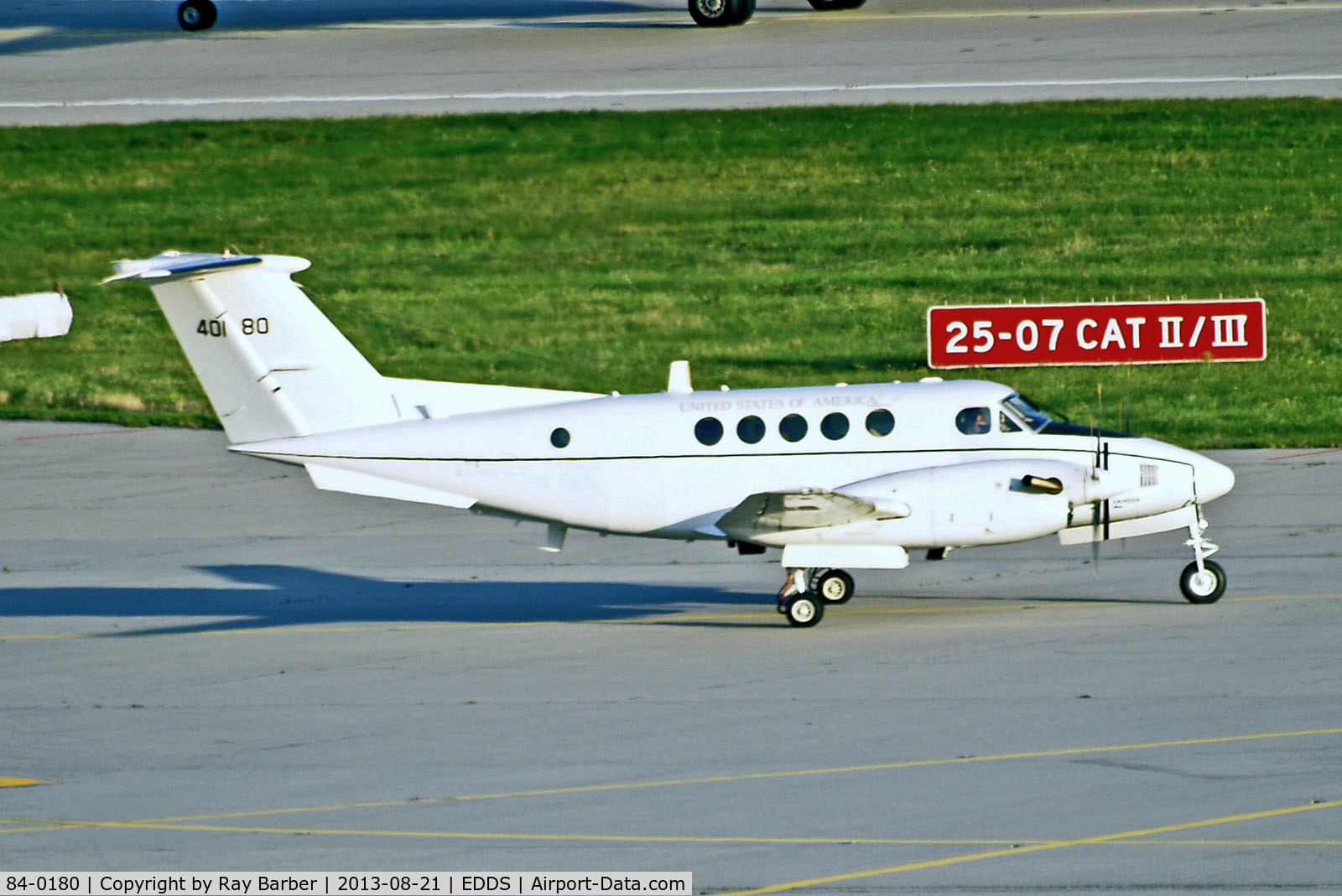 84-0180, 1984 Beech C-12U Huron C/N BL-110, 84-0180   (40180) Beech C-12F Huron [BL-110] (United States Army) Stuttgart~D 21/08/2013