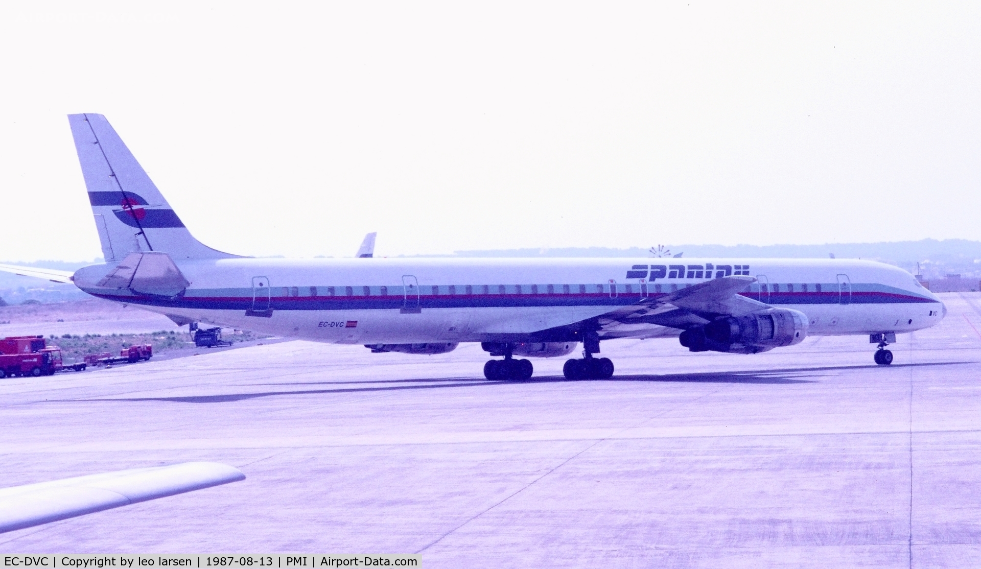 EC-DVC, 1968 Douglas DC-8-61 C/N 46016, Palma de  Mallorca 13.8.1987