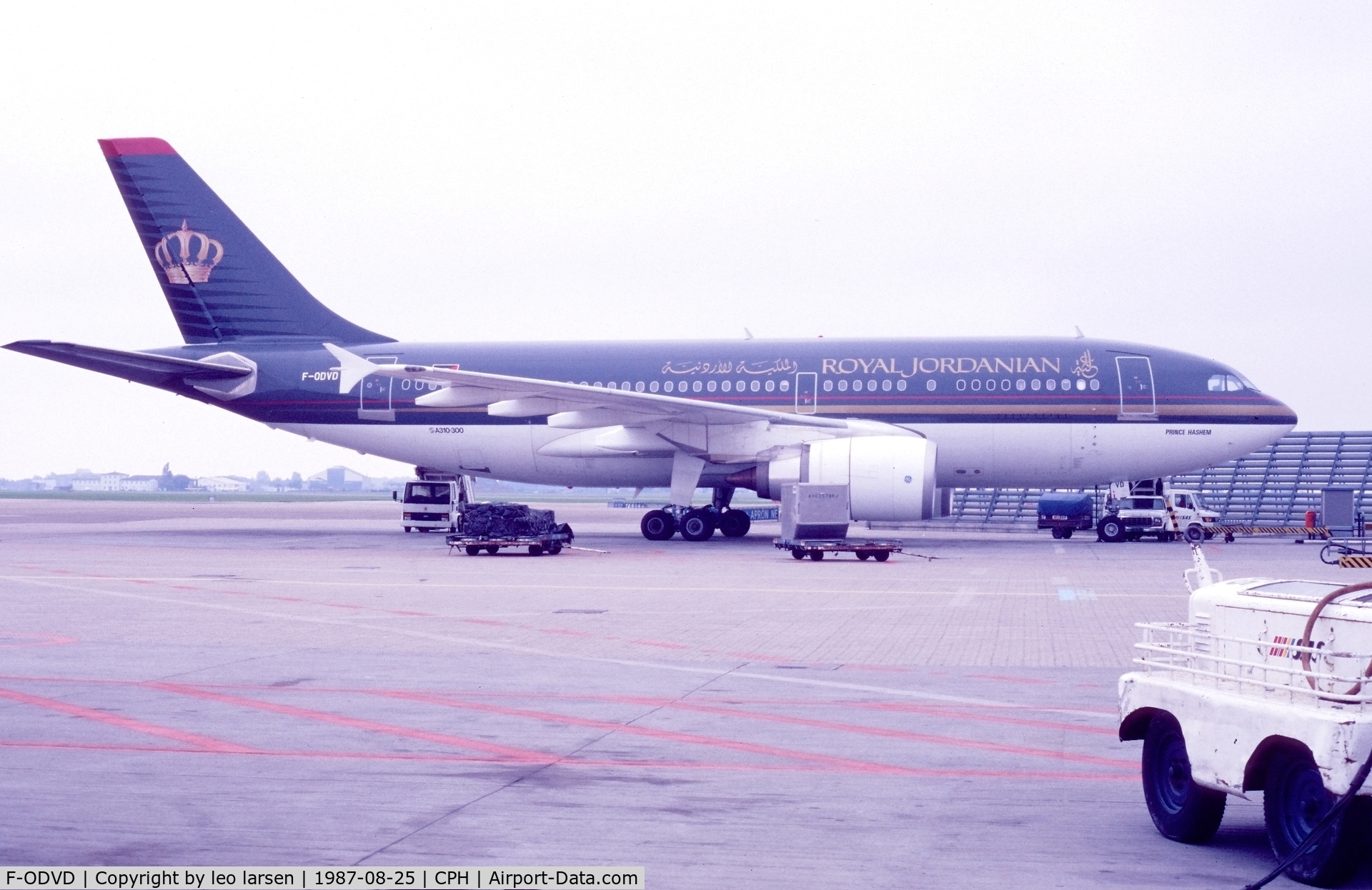 F-ODVD, 1987 Airbus A310-304 C/N 421, Copenhagen 25.8.1987