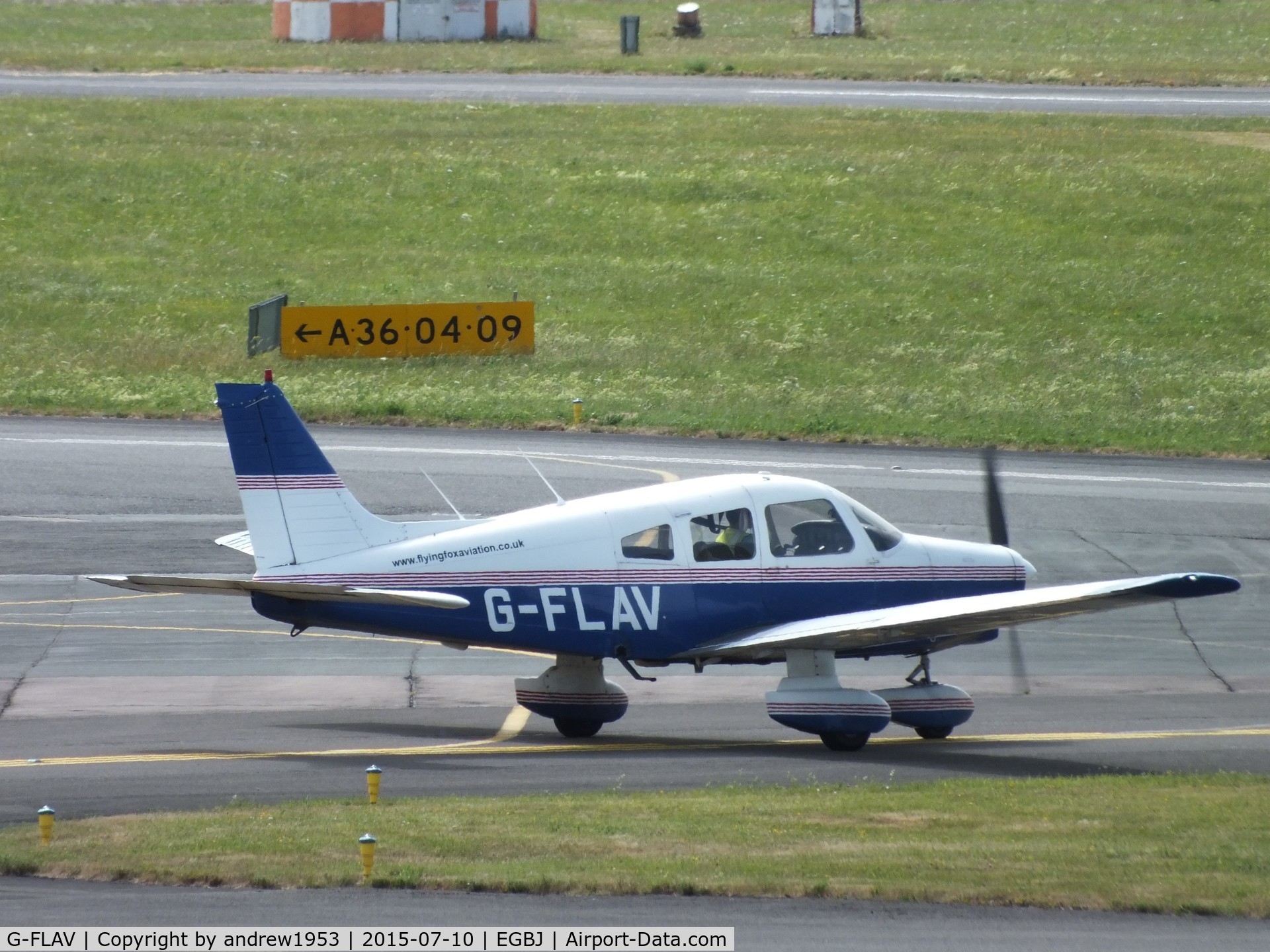 G-FLAV, 1980 Piper PA-28-161 Warrior ll C/N 28-8016283, G-FLAV at Gloucestershire Airport.