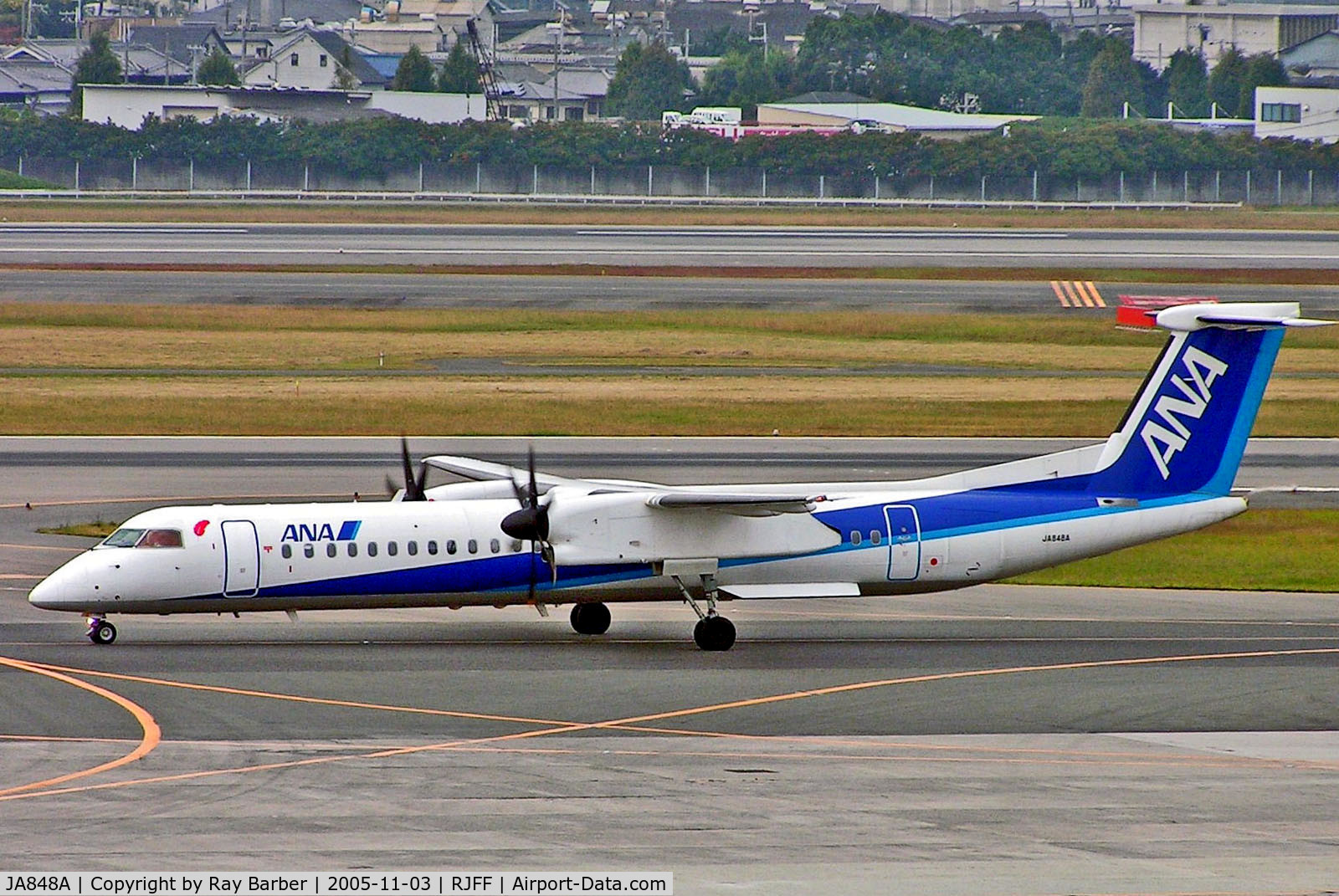 JA848A, 2005 De Havilland Canada DHC-8-402Q Dash 8 C/N 4102, JA848A   Bombardier DHC-8Q-402 Dash 8 [4102] (ANA Wings) Fukuoka~JA 03/11/2005