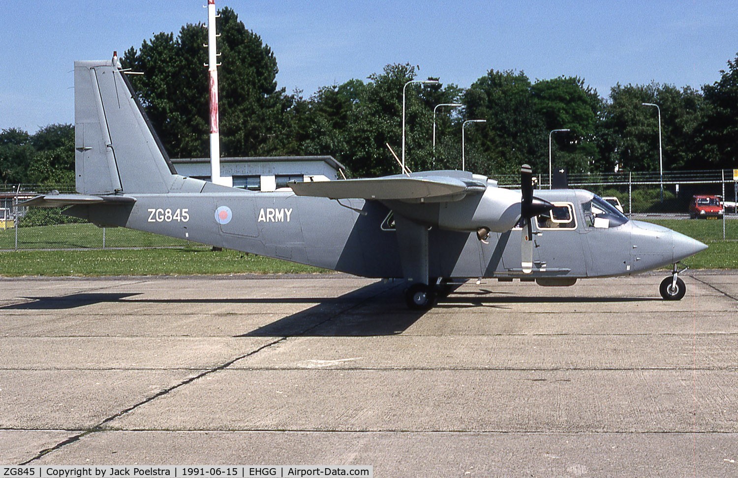 ZG845, 1988 Pilatus Britten-Norman BN-2T Islander AL1 C/N 2194, Fuelstop at Groningen airport