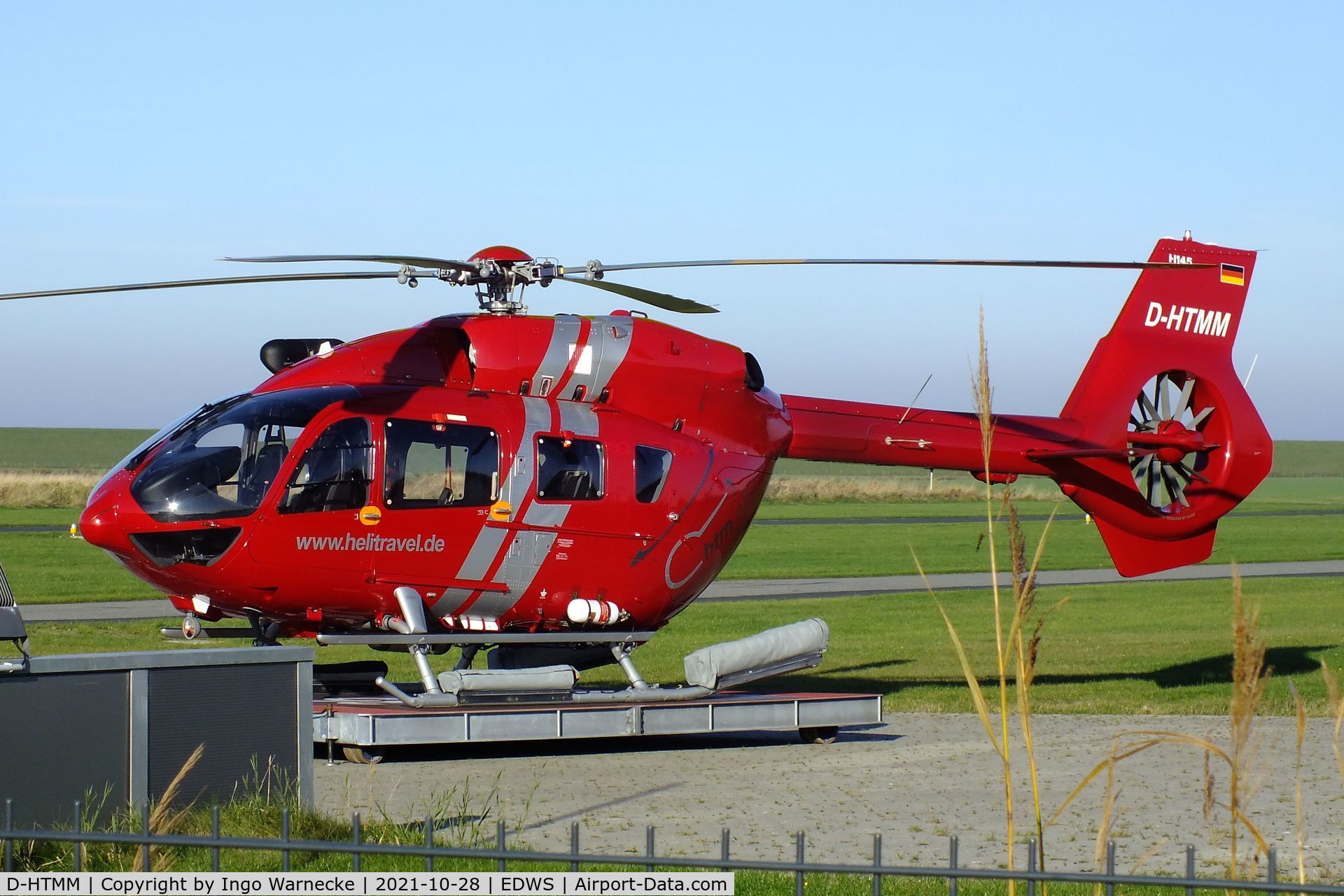 D-HTMM, 2017 Airbus Helicopters H-145 (BK-117D-2) C/N 20172, Airbus Helicopters H145 (Eurocopter EC145T2) of Helicopter Travel Munich / HTM offshore at Norden-Norddeich airfield
