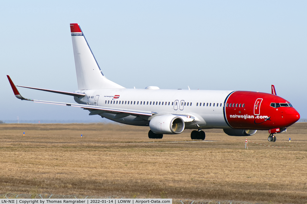 LN-NII, 2014 Boeing 737-8JP C/N 43877, Norwegian Boeing 737-800