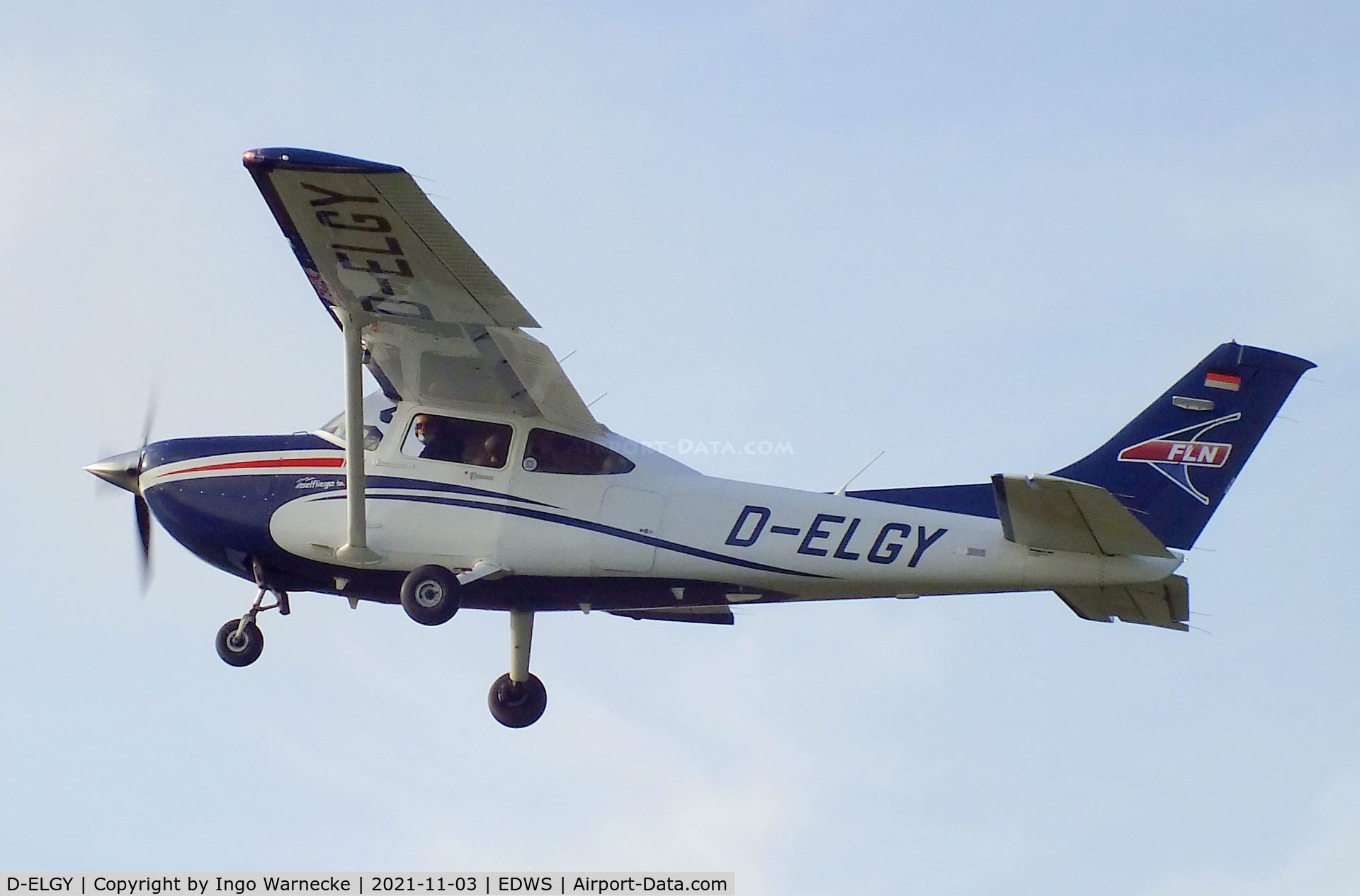 D-ELGY, Cessna 182T Skylane C/N 18282304, Cessna 182T Skylane of FLN Frisia Luftverkehr at Norden-Norddeich airfield