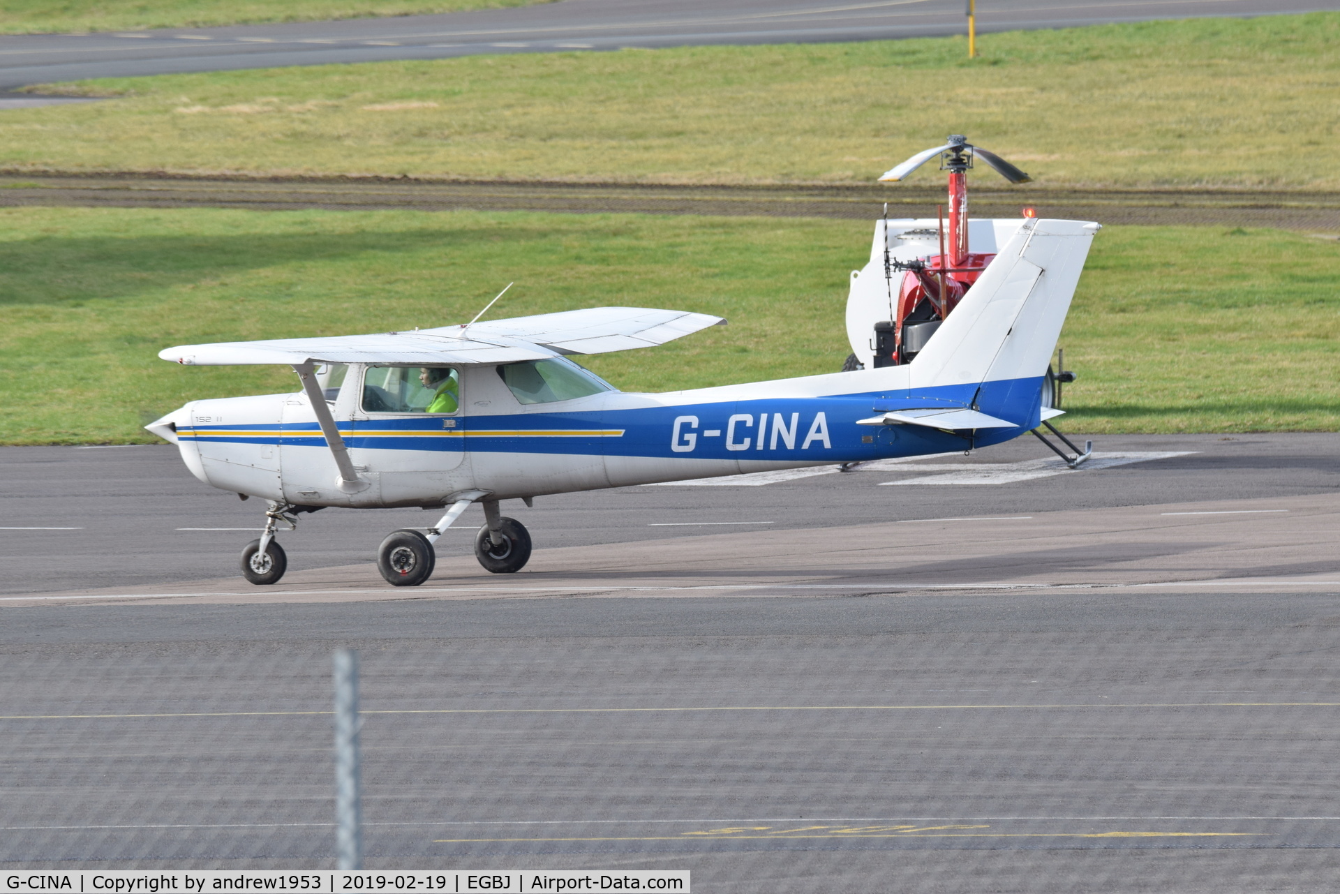 G-CINA, 1984 Cessna 152 C/N 152-85894, G-CINA at Gloucestershire Airport.