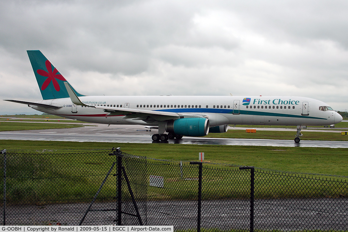 G-OOBH, 1999 Boeing 757-236 C/N 29944, at man