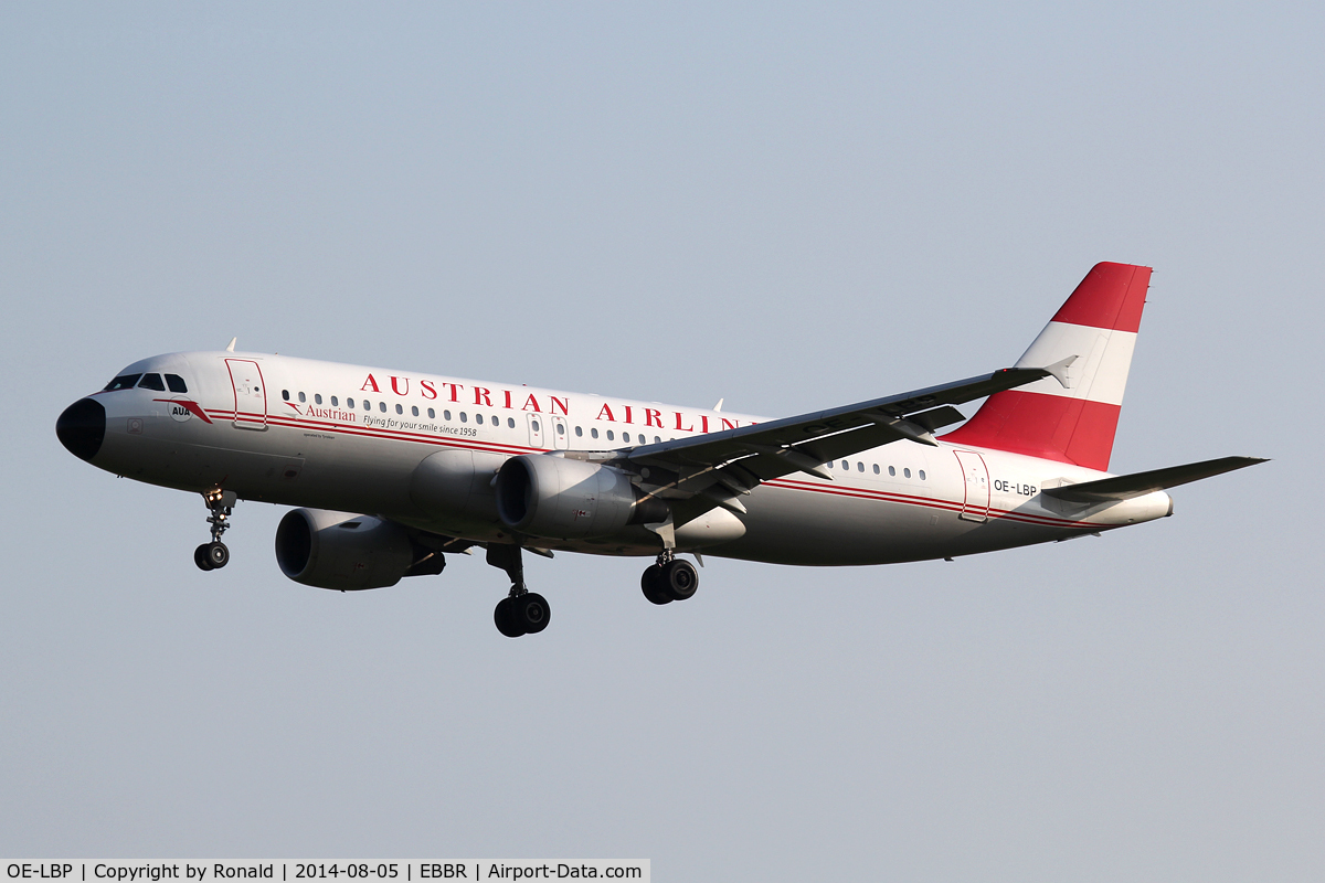 OE-LBP, 1998 Airbus A320-214 C/N 797, at bru