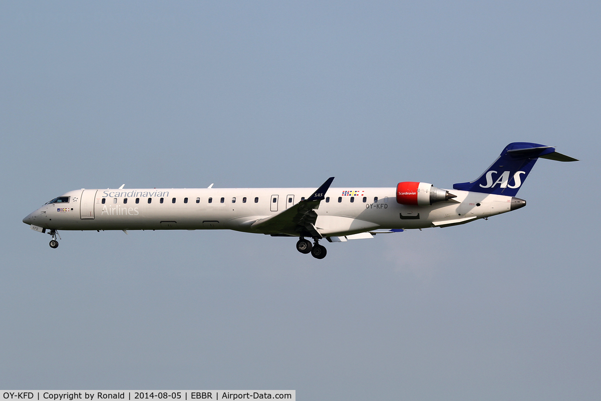OY-KFD, 2009 Bombardier CRJ-900 (CL-600-2D24) C/N 15221, at bru
