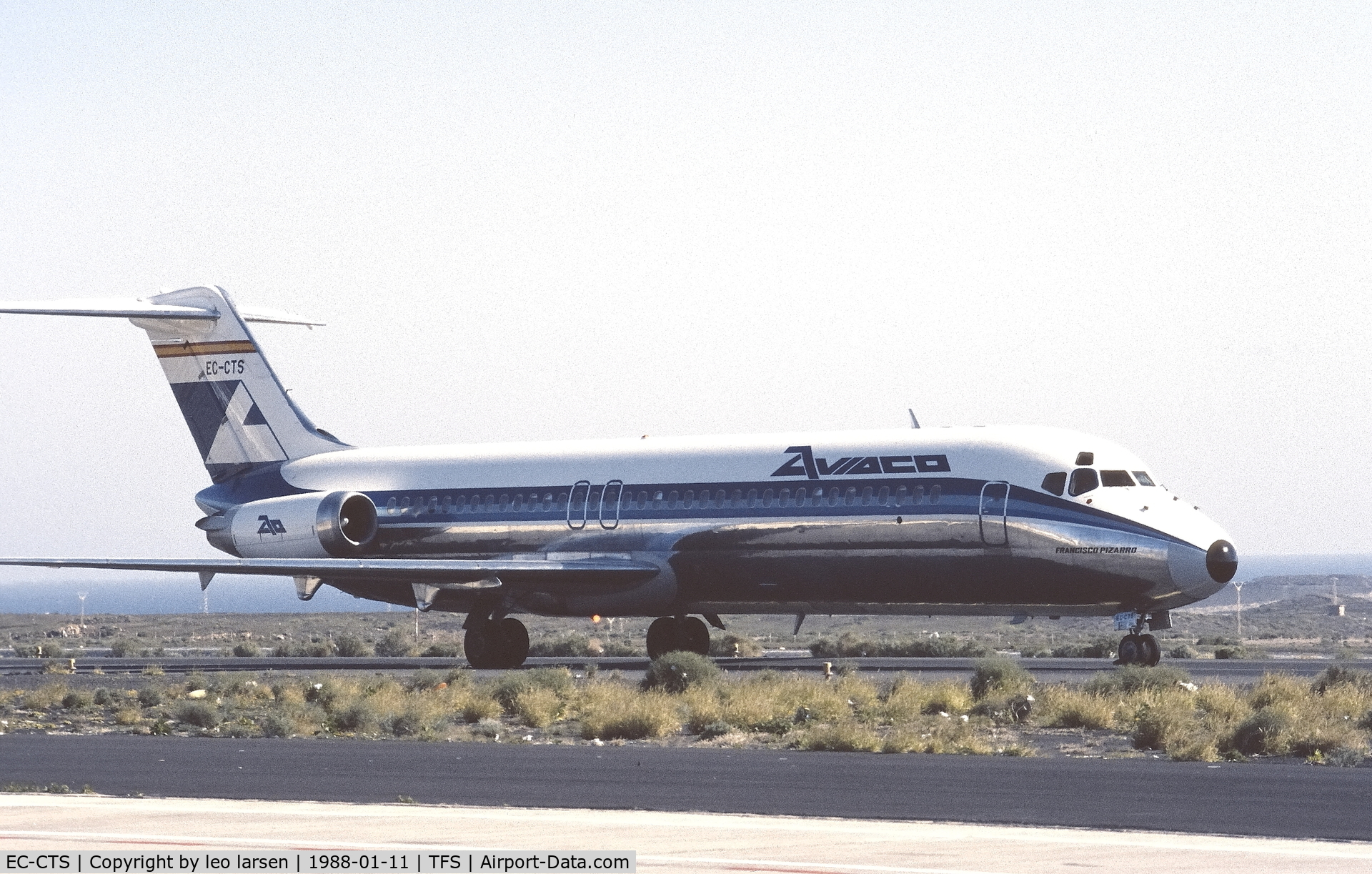 EC-CTS, 1976 Douglas DC-9-34CF C/N 47704, Tenerife South 11.1.1988