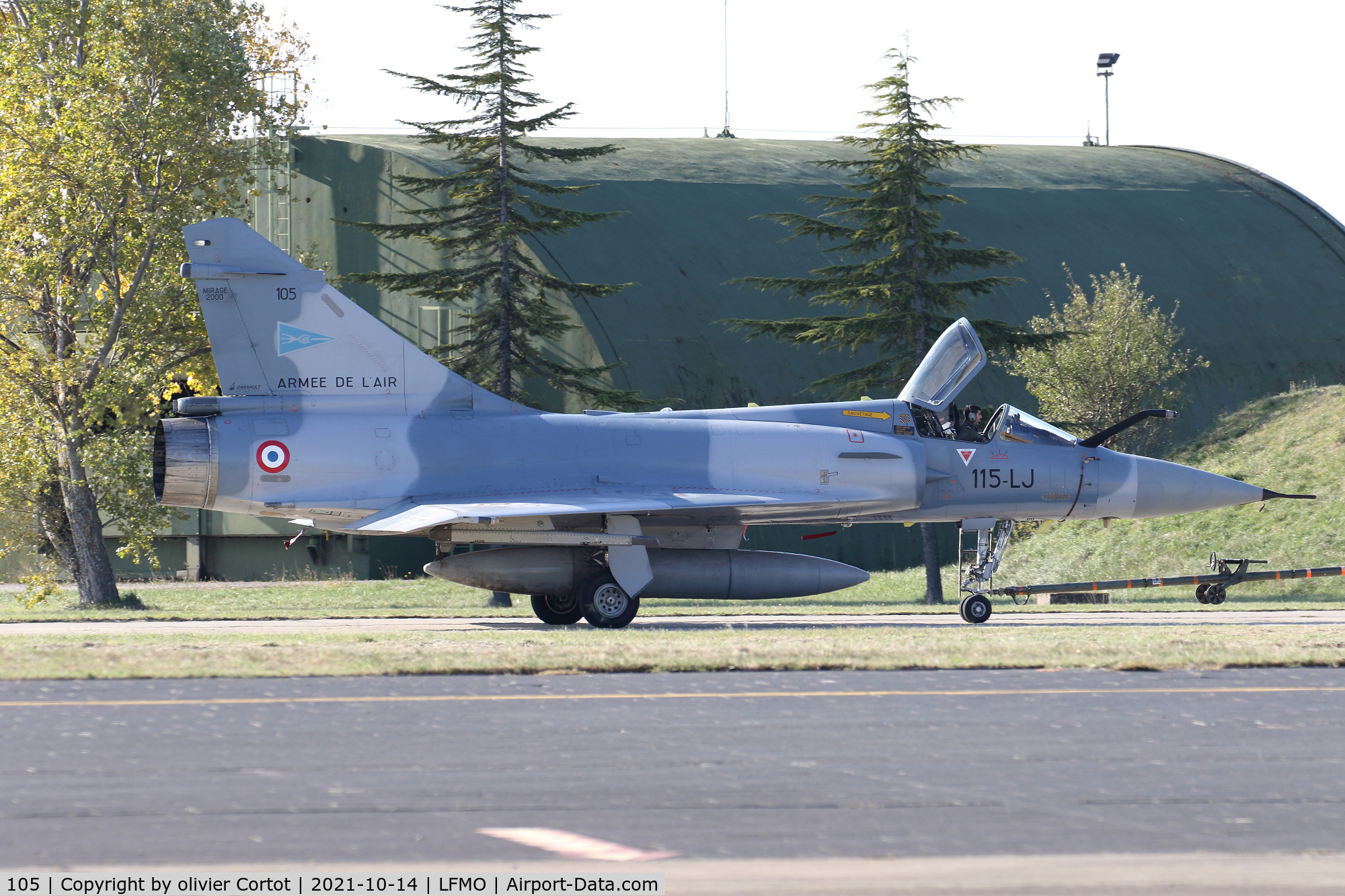 105, Dassault Mirage 2000C C/N 370, now based at Orange AFB
