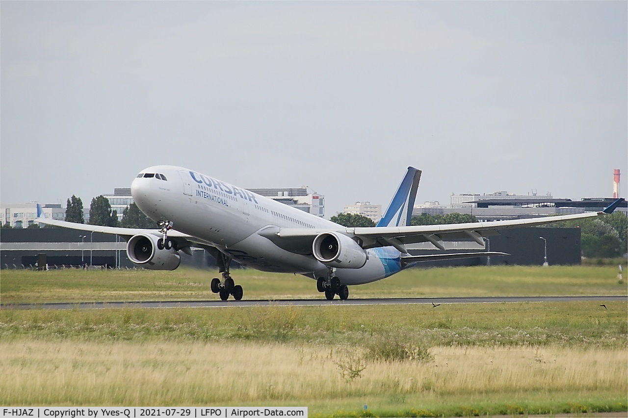 F-HJAZ, 2009 Airbus A330-343 C/N 1077, Airbus A330-343X, Take off rwy 24, Paris-Orly airport (LFPO-ORY)