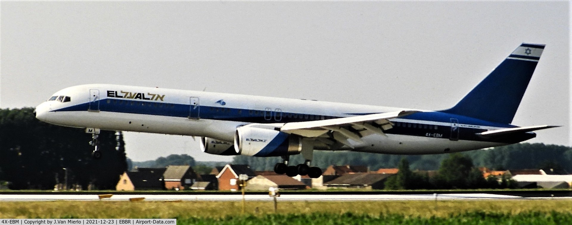 4X-EBM, 1987 Boeing 757-258 C/N 23918, Slide scan