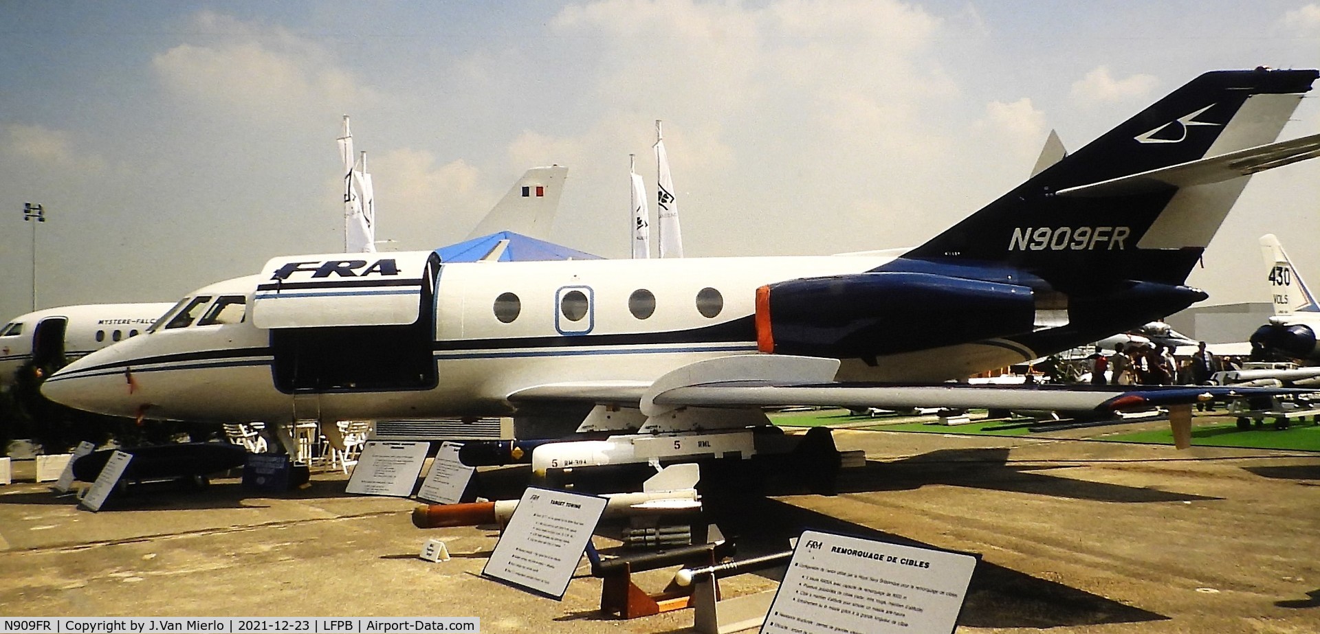 N909FR, 1969 Dassault Falcon (Mystere) 20DC C/N 209, Slide scan
