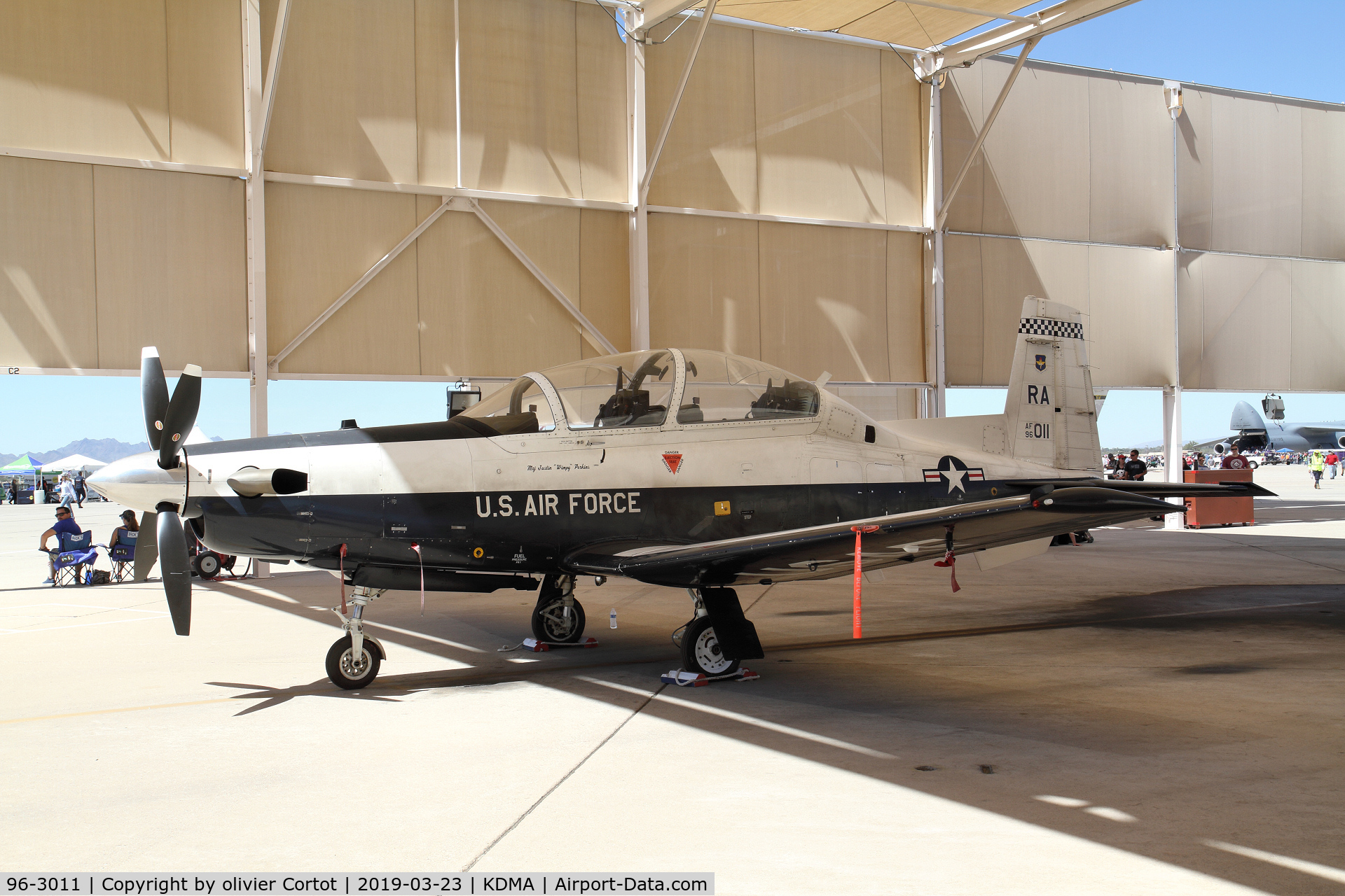 96-3011, 2006 Raytheon T-6A Texan II C/N PT-369, DM static display