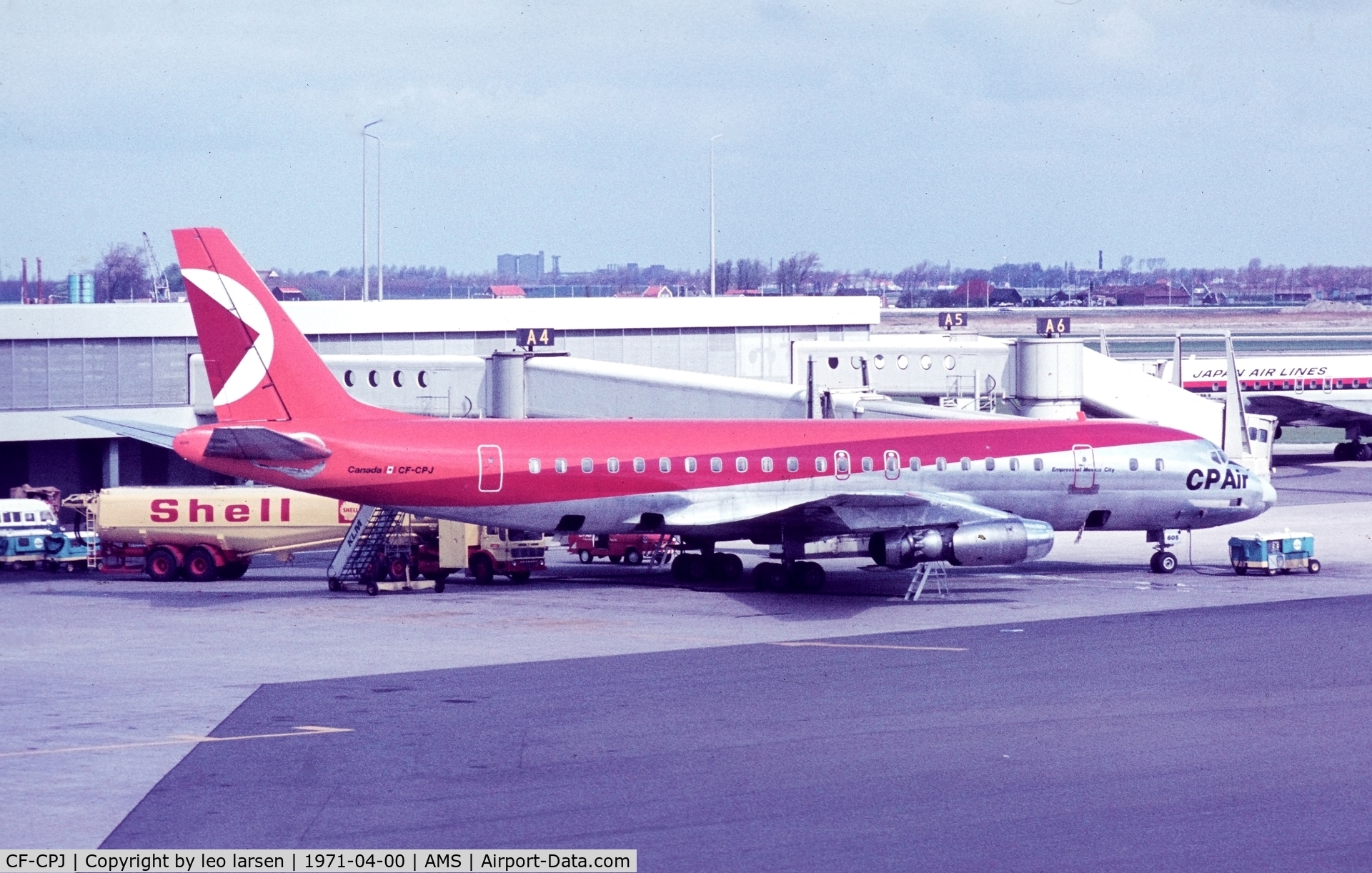 CF-CPJ, 1963 Douglas DC-8-43 C/N 45661, Amstadam 4.1971
