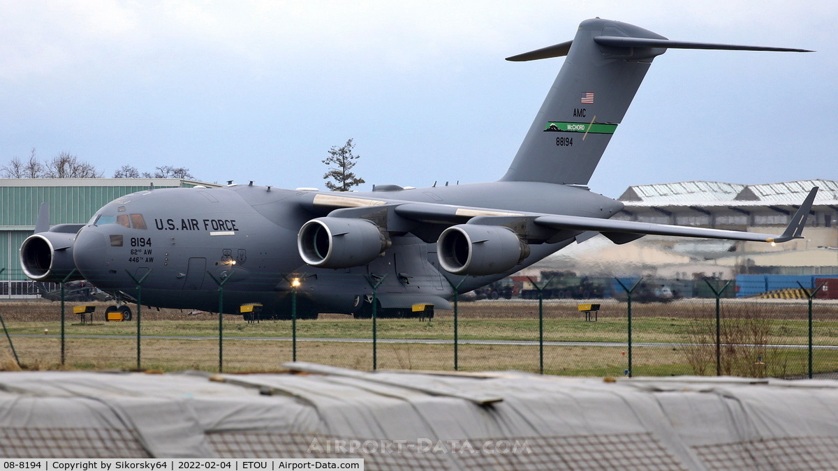 08-8194, 2008 Boeing C-17A Globemaster III C/N P-194, AS RCH221 to RMS
