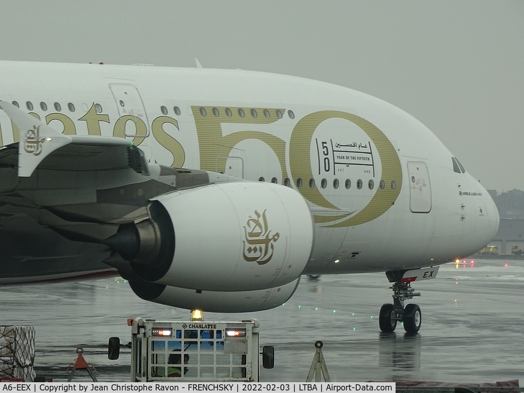 A6-EEX, 2014 Airbus A380-861 C/N 154, Emirates, Year of the Fiftieth Livery