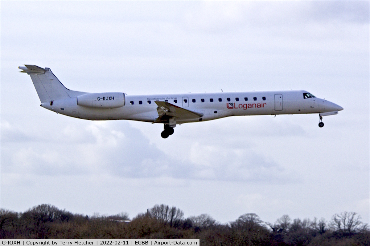G-RJXH, 2001 Embraer EMB-145EP (ERJ-145EP) C/N 145442, At Birmingham UK