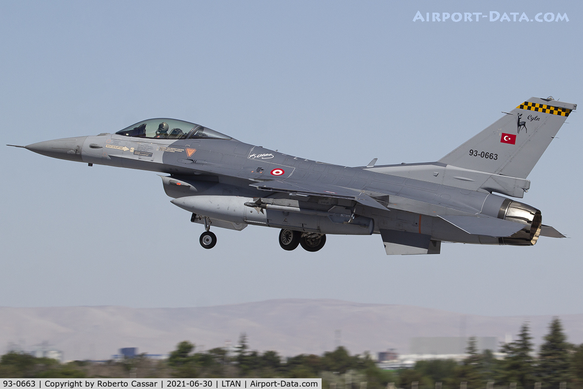 93-0663, TAI (Turkish Aerospace Industries) F-16C Fighting Falcon C/N HC-7, Anatolian Eagle 2021