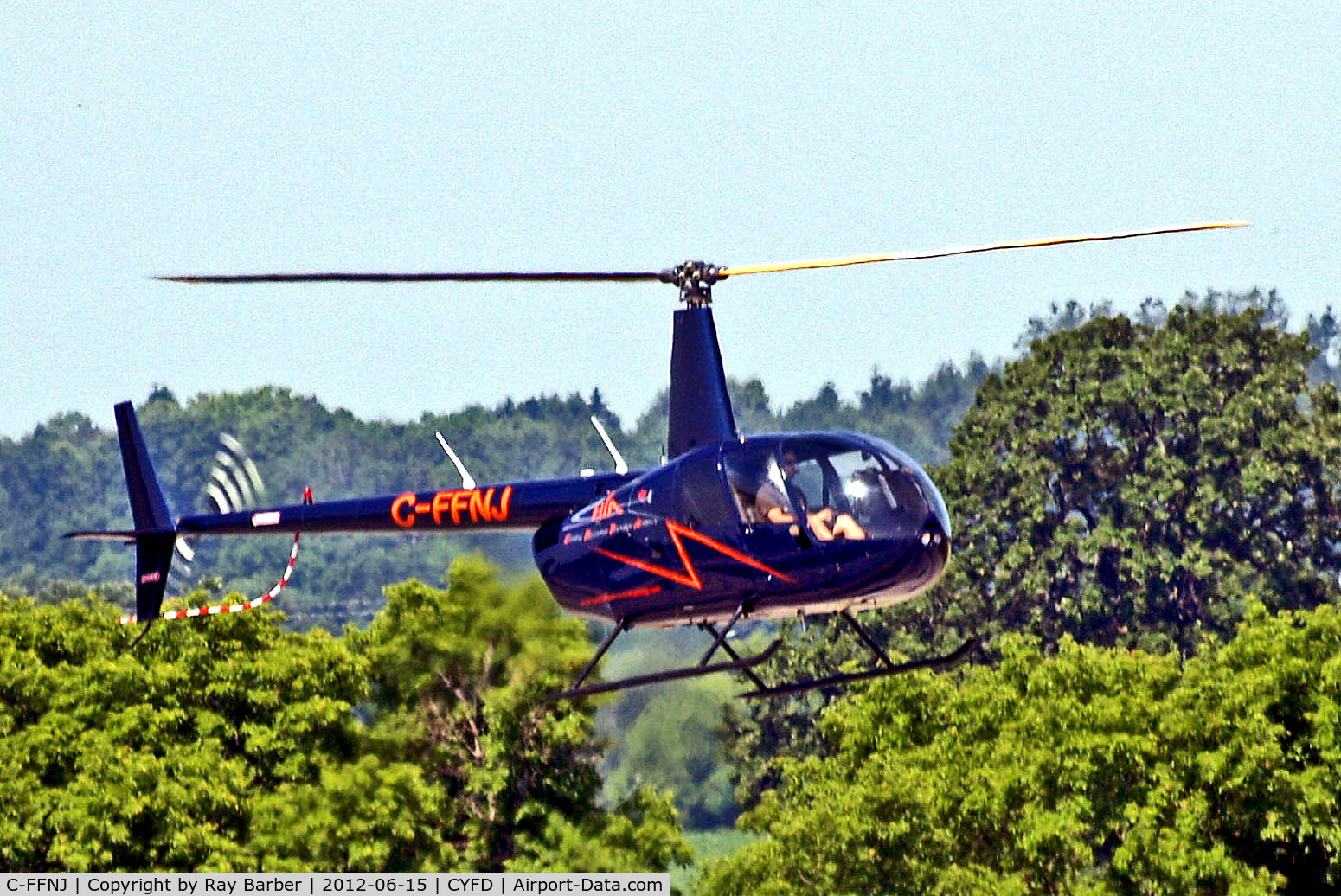 C-FFNJ, 2003 Robinson R44 II C/N 10109, C-FFNJ   Robinson R-44 Raven II [10109] (Central Helicopter Training Academy) Brantford~C 15/06/2012