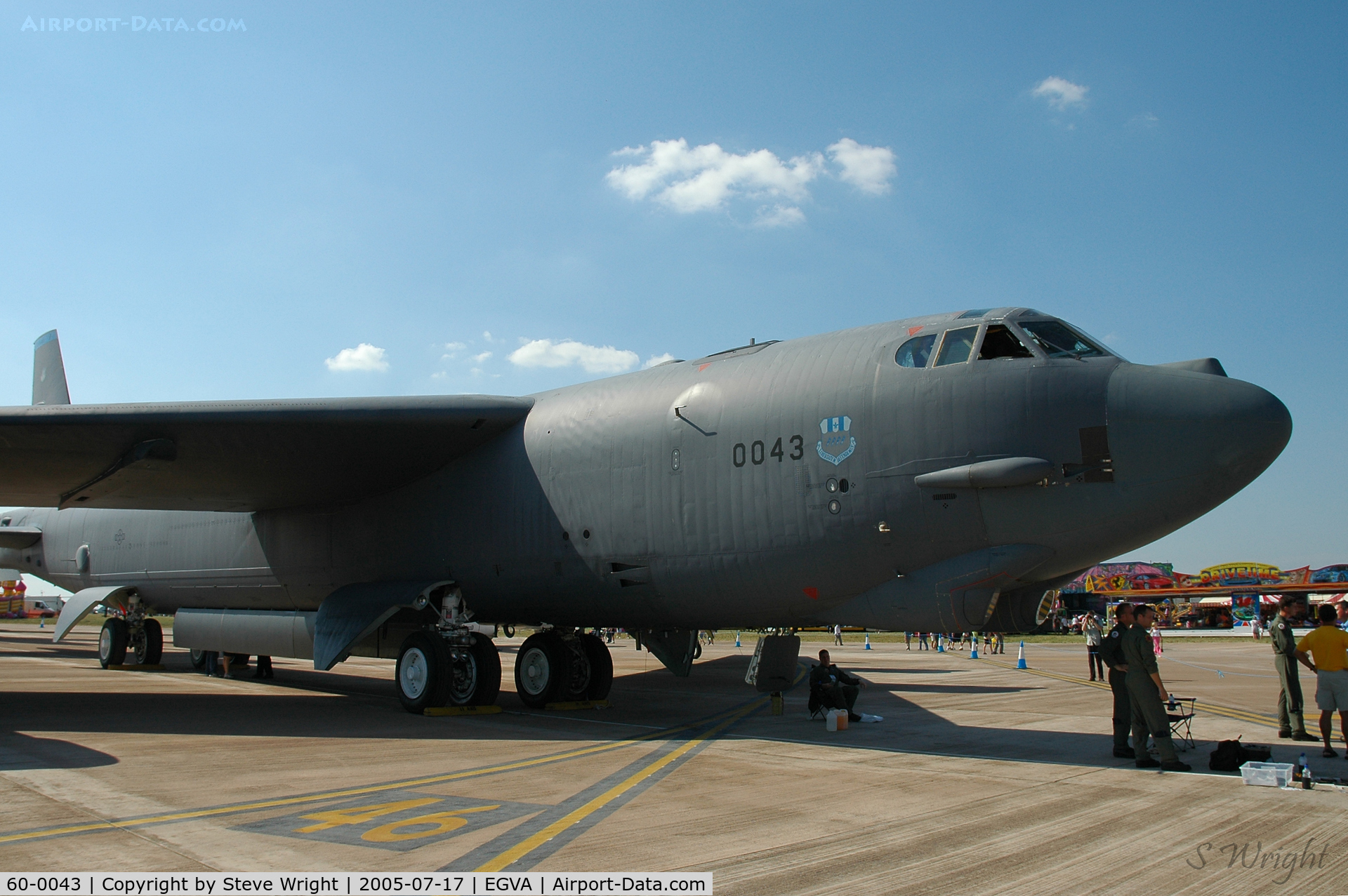 60-0043, 1960 Boeing B-52H Stratofortress C/N 464408, RIAT 2005 RAF Fairford UK