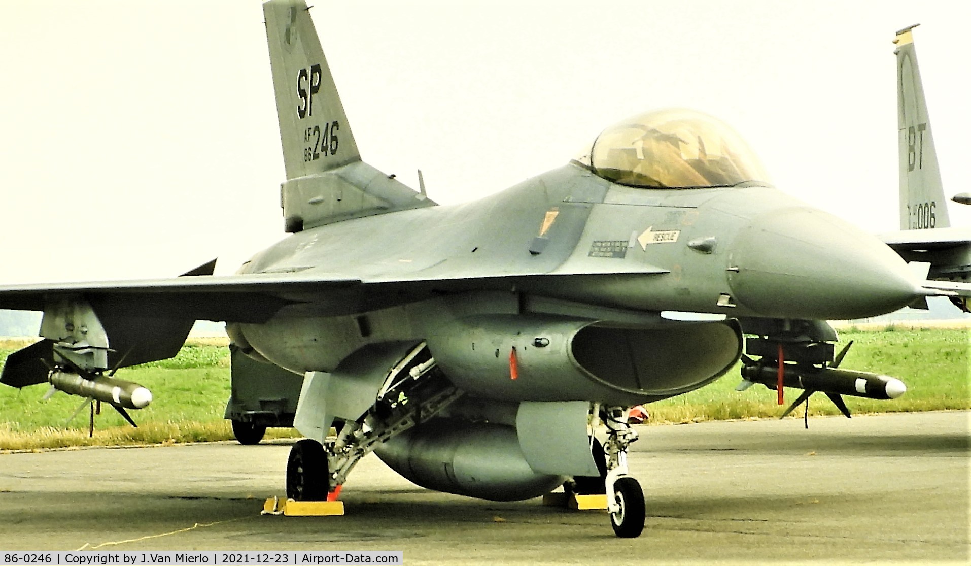 86-0246, 1986 General Dynamics F-16C Fighting Falcon C/N 5C-352, Slide scan