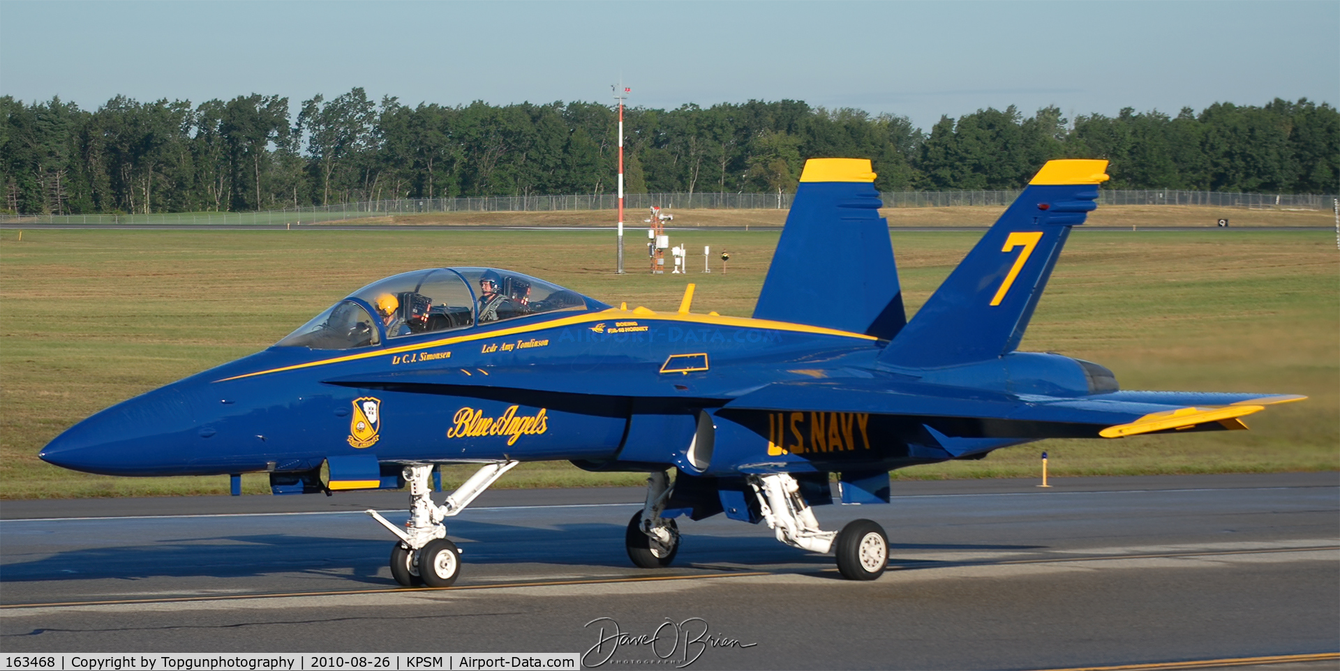 163468, McDonnell Douglas F/A-18D Hornet C/N 0691, Blue Angel #7