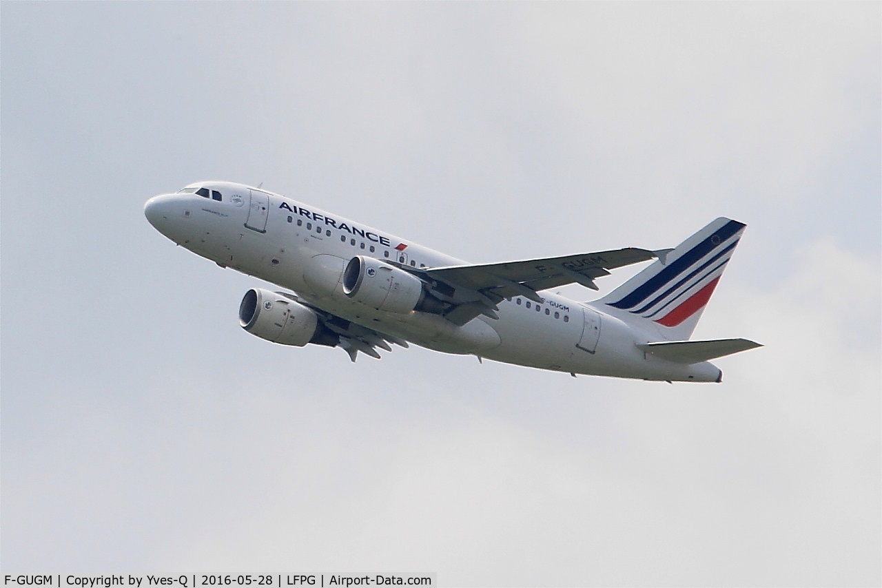 F-GUGM, 2006 Airbus A318-111 C/N 2750, Airbus A318-111, Climbing from rwy 08L, Roissy Charles De Gaulle airport (LFPG-CDG)