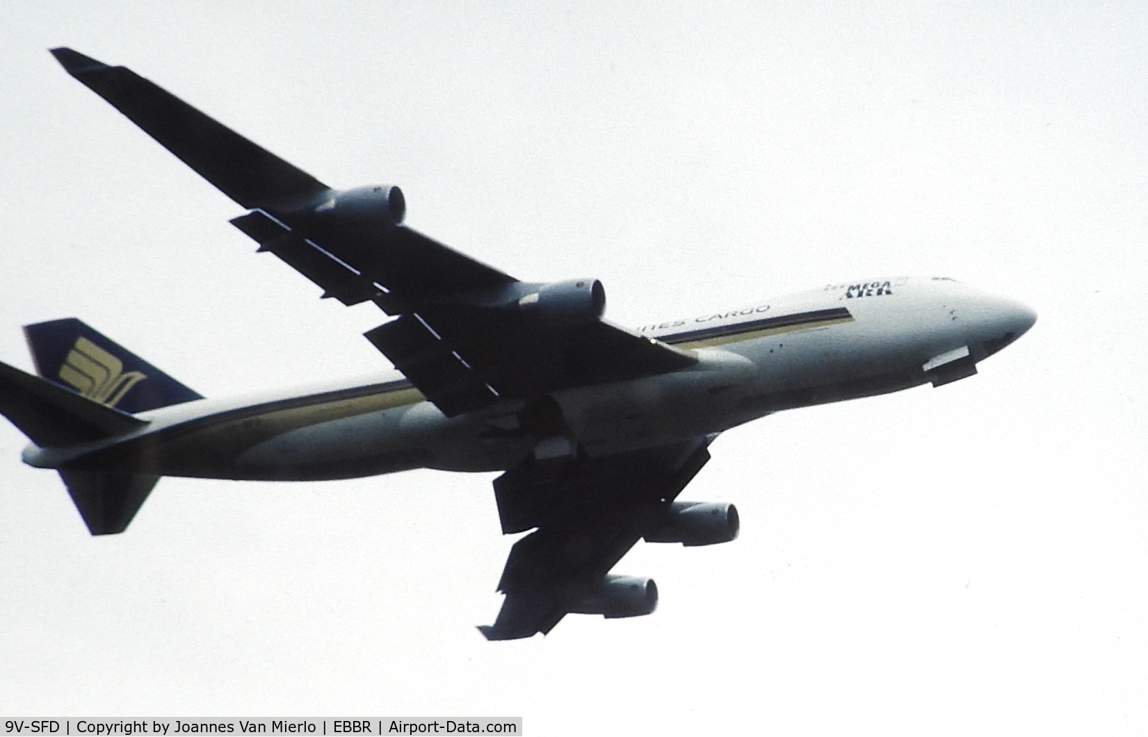 9V-SFD, 1995 Boeing 747-412F/SCD C/N 26553, Slide scan