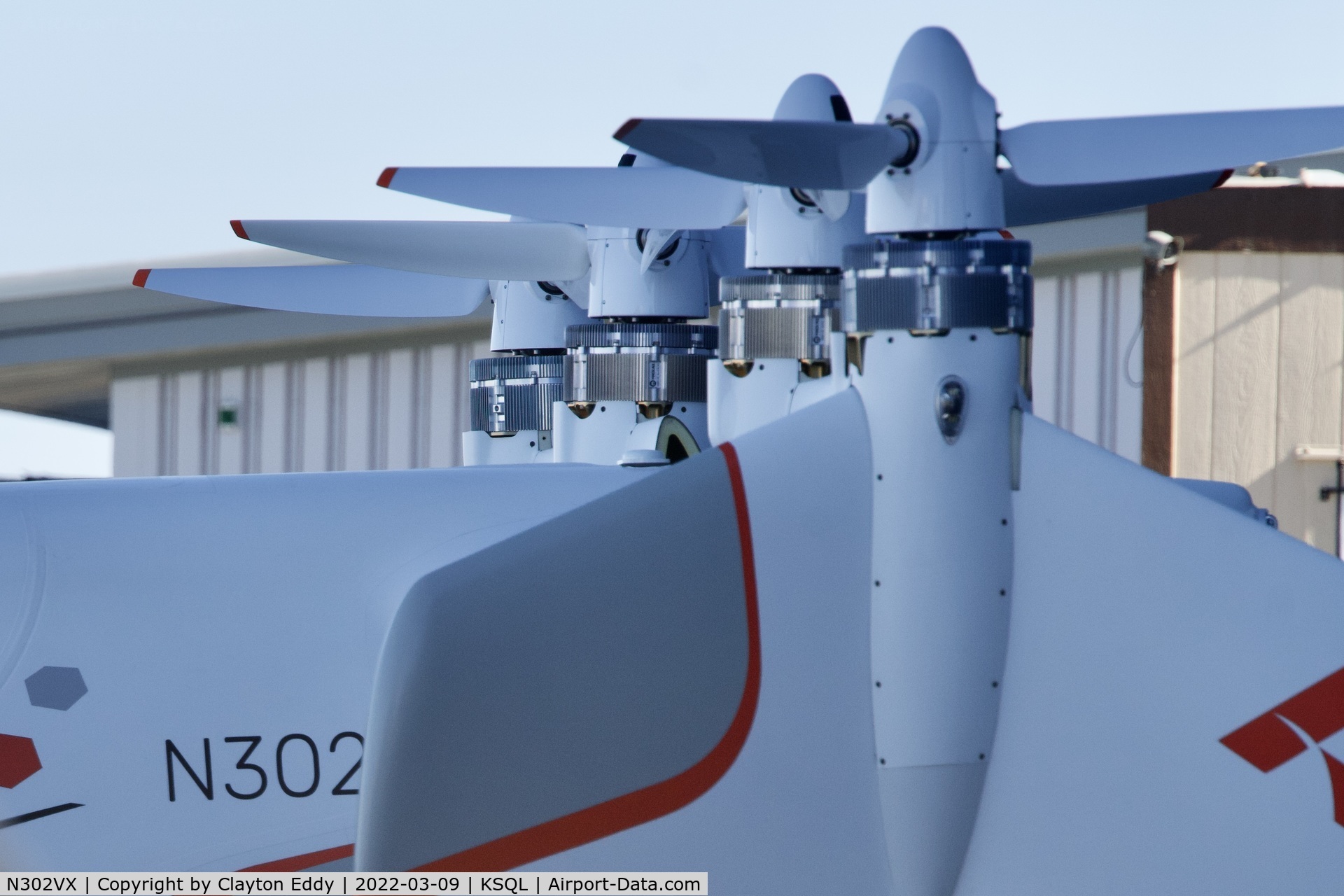 N302VX, 2017 Airbus VAH001 Vahana C/N 002, San Carlos Airport in California 2022.