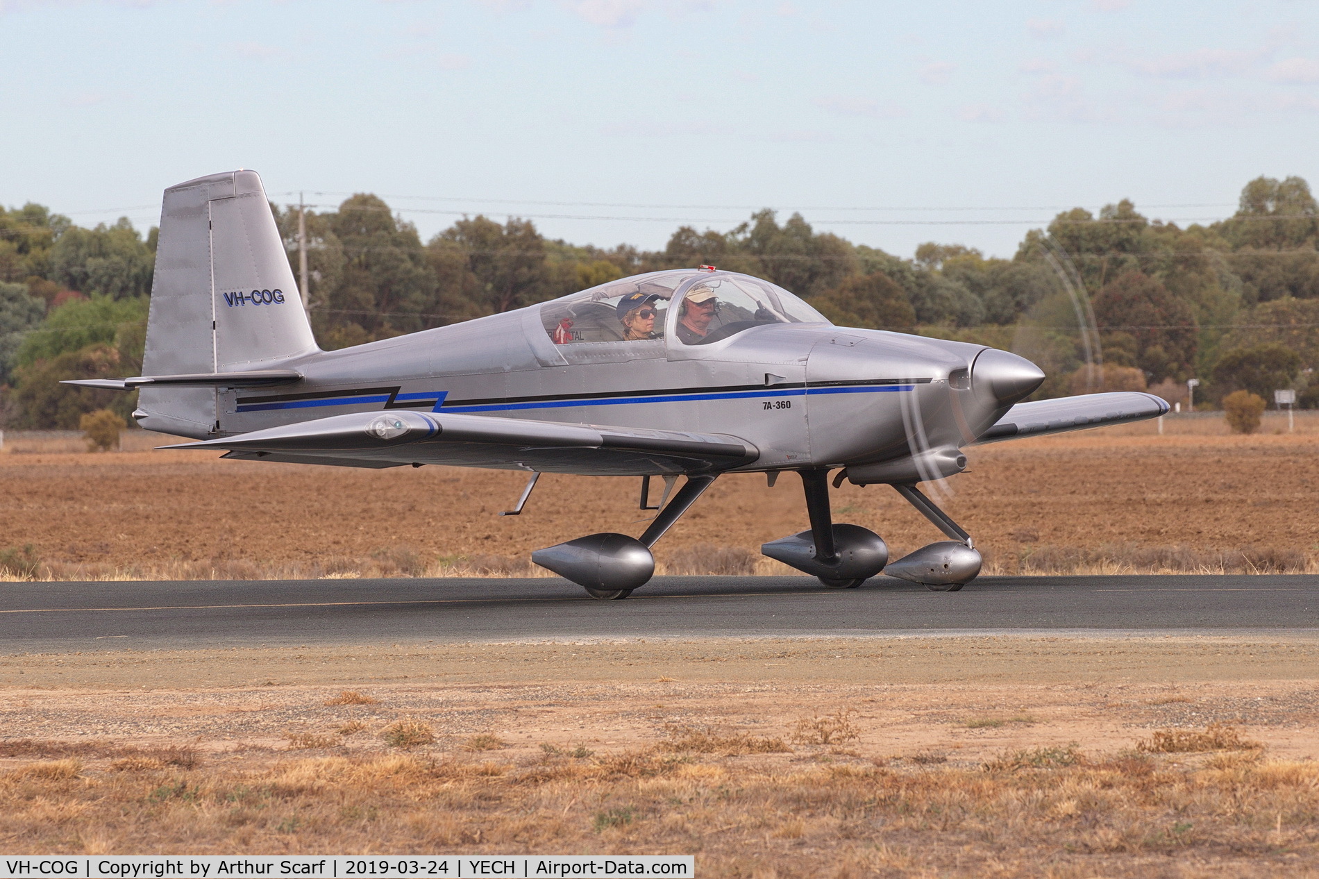 VH-COG, 2003 Vans RV-7A C/N 71345, Antique Aeroplane Association of Australia fly in Echuca Vic 2019