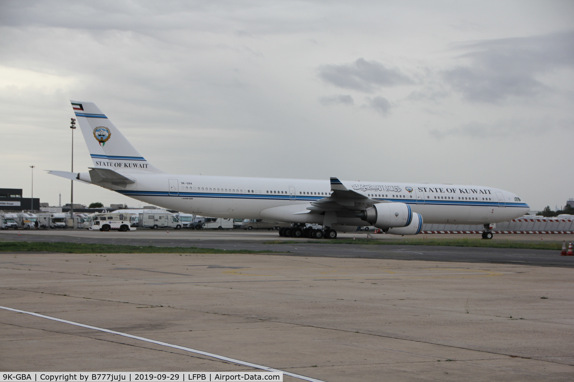 9K-GBA, 2009 Airbus A340-542 C/N 1091, at Le Bourget