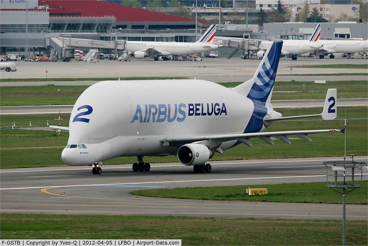 F-GSTB, 1996 Airbus A300B4-608ST Super Transporter C/N 751, Airbus A300B4-608ST Beluga, Taxiing, Toulouse-Blagnac Airport (LFBO-TLS)
