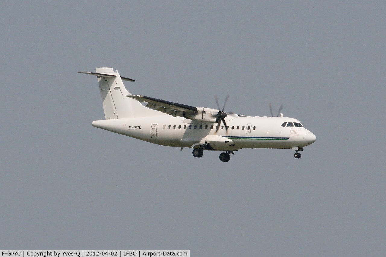 F-GPYC, 1996 ATR 42-500 C/N 484, ATR 42-500, On final rwy 14L, Toulouse Blagnac Airport (LFBO-TLS)