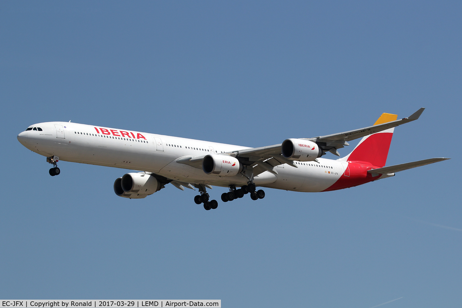 EC-JFX, 2005 Airbus A340-642 C/N 672, at mad