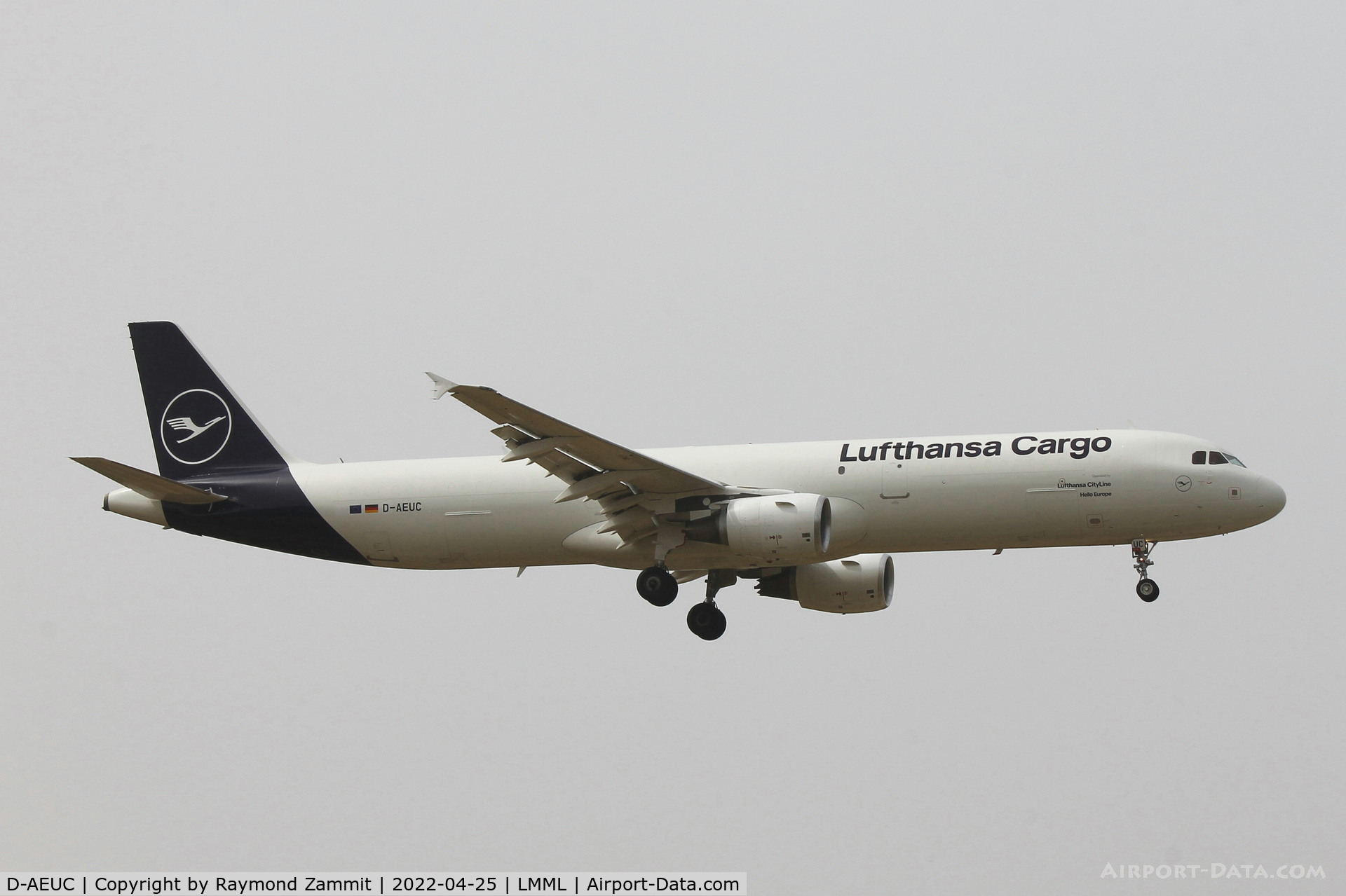 D-AEUC, 2008 Airbus A321-211P2F C/N 3504, A321 D-AEUC Lufthansa Cargo