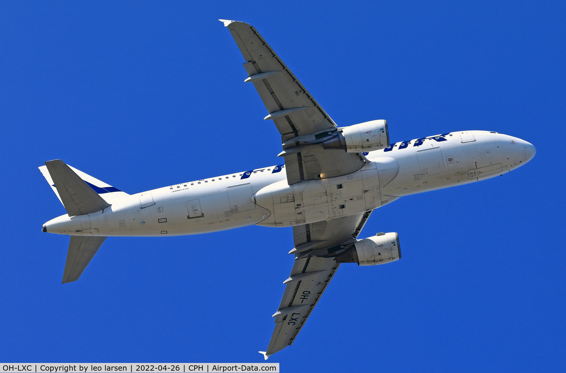 OH-LXC, 2001 Airbus A320-214 C/N 1544, Copenhagen 26.4.2022