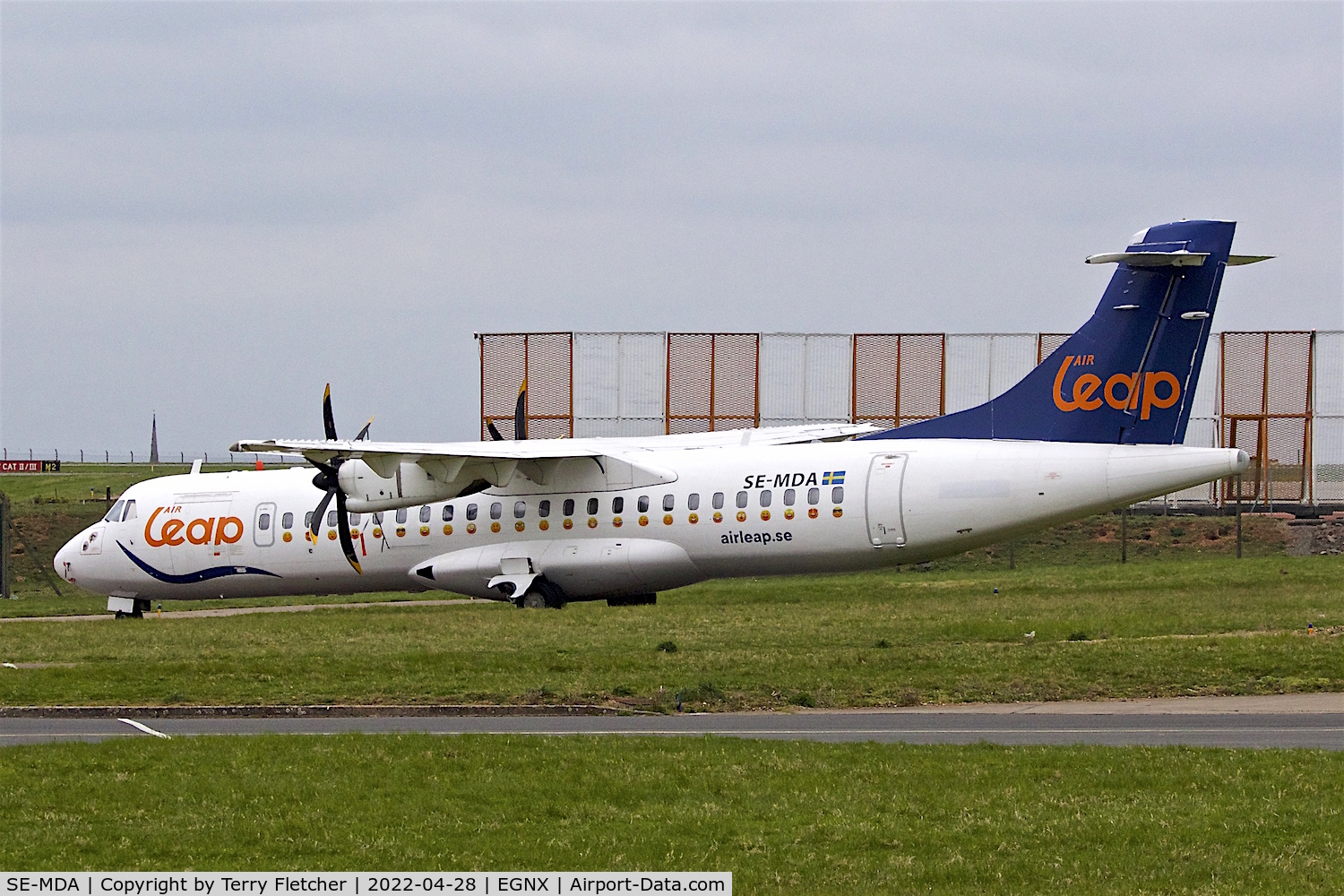 SE-MDA, 2008 ATR 72-212A C/N 778, SE-MDA Air Leap ATR 72-500 (72-212A) ; Manufacturer Serial Number (MSN). 778 at East Midlands Airport
