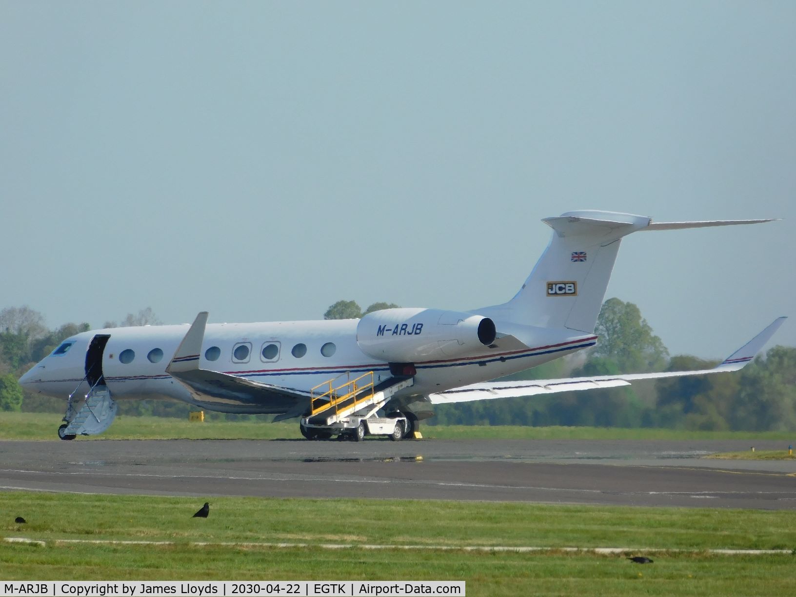 M-ARJB, 2013 Gulfstream Aerospace G650 (G-VI) C/N 6049, Seen at Oxford Airport.