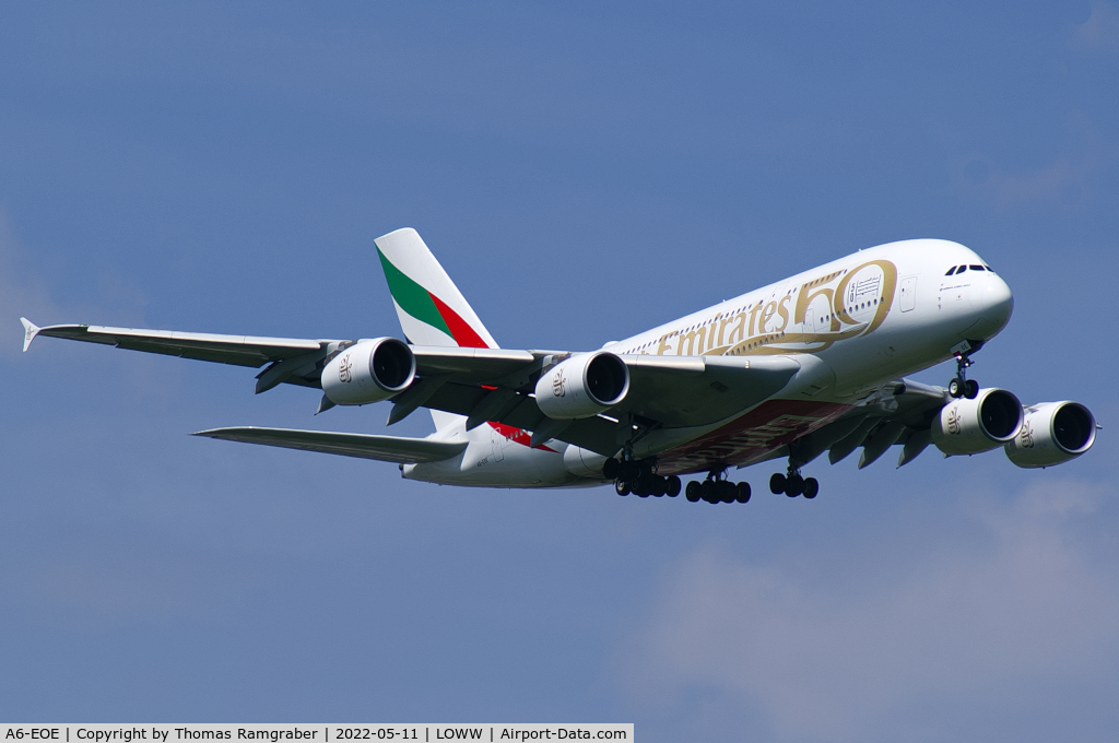 A6-EOE, 2014 Airbus A380-861 C/N 169, Emirates Airbus A380 