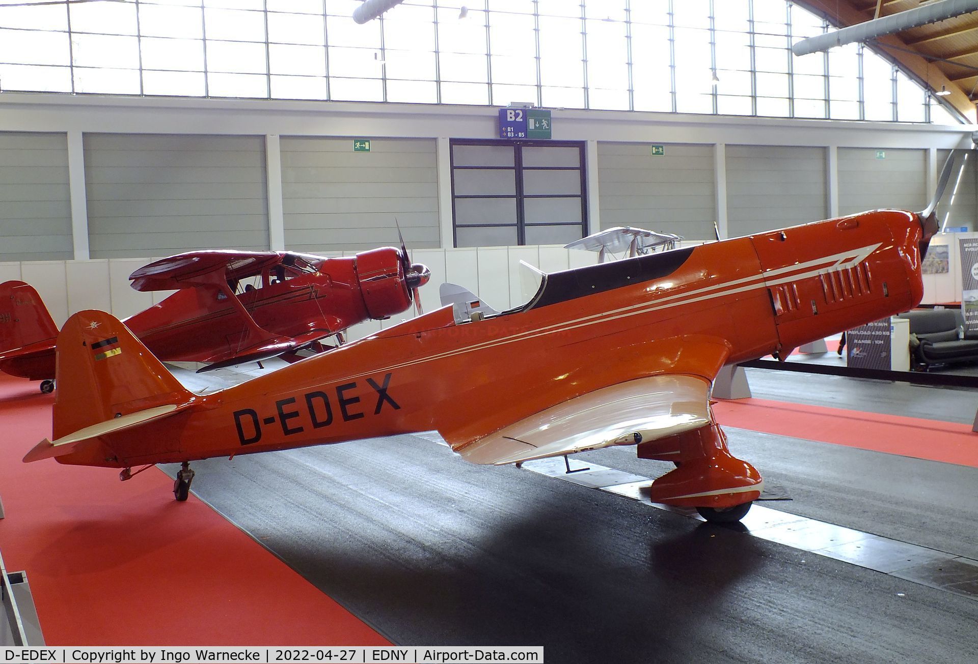 D-EDEX, 1940 Klemm Kl-35 Spezial C/N 1916, Klemm Kl 35 Spezial at the AERO 2022, Friedrichshafen
