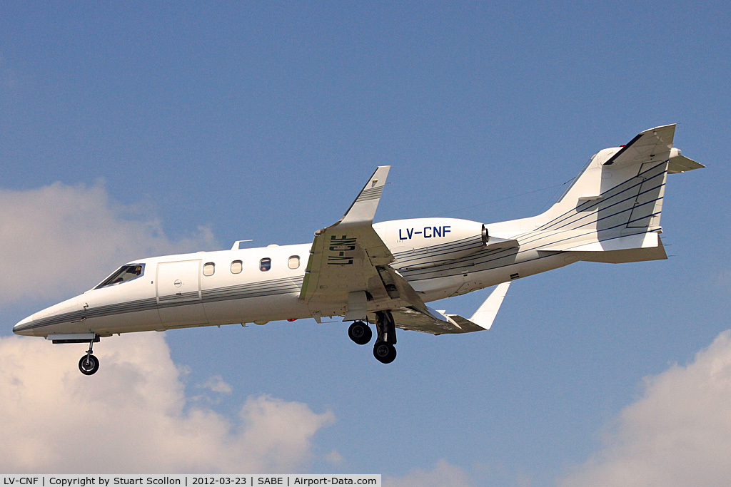 LV-CNF, 1992 Learjet 31A C/N 047, LEAR