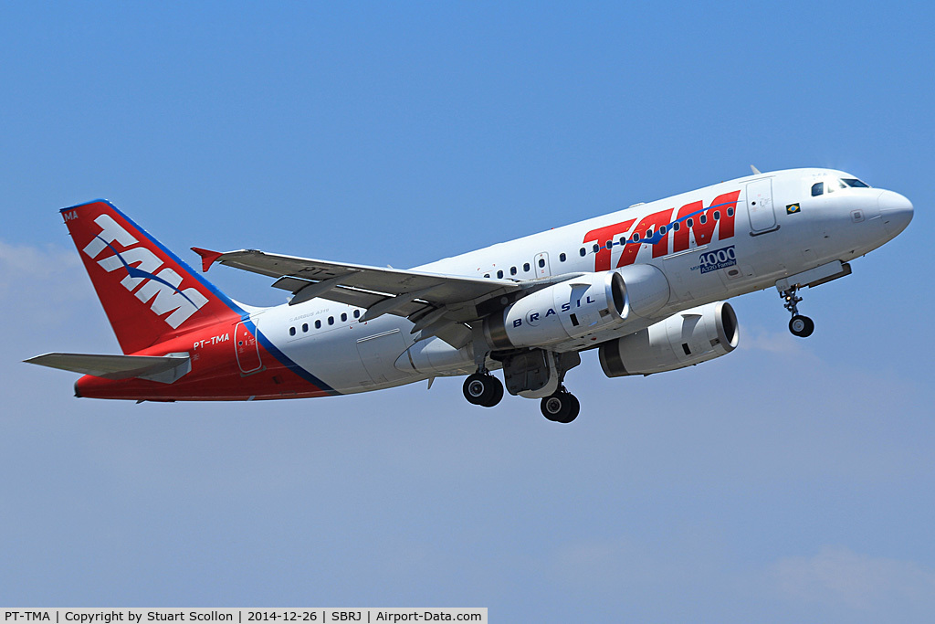 PT-TMA, 2009 Airbus A319-132 C/N 4000, TAM SDU