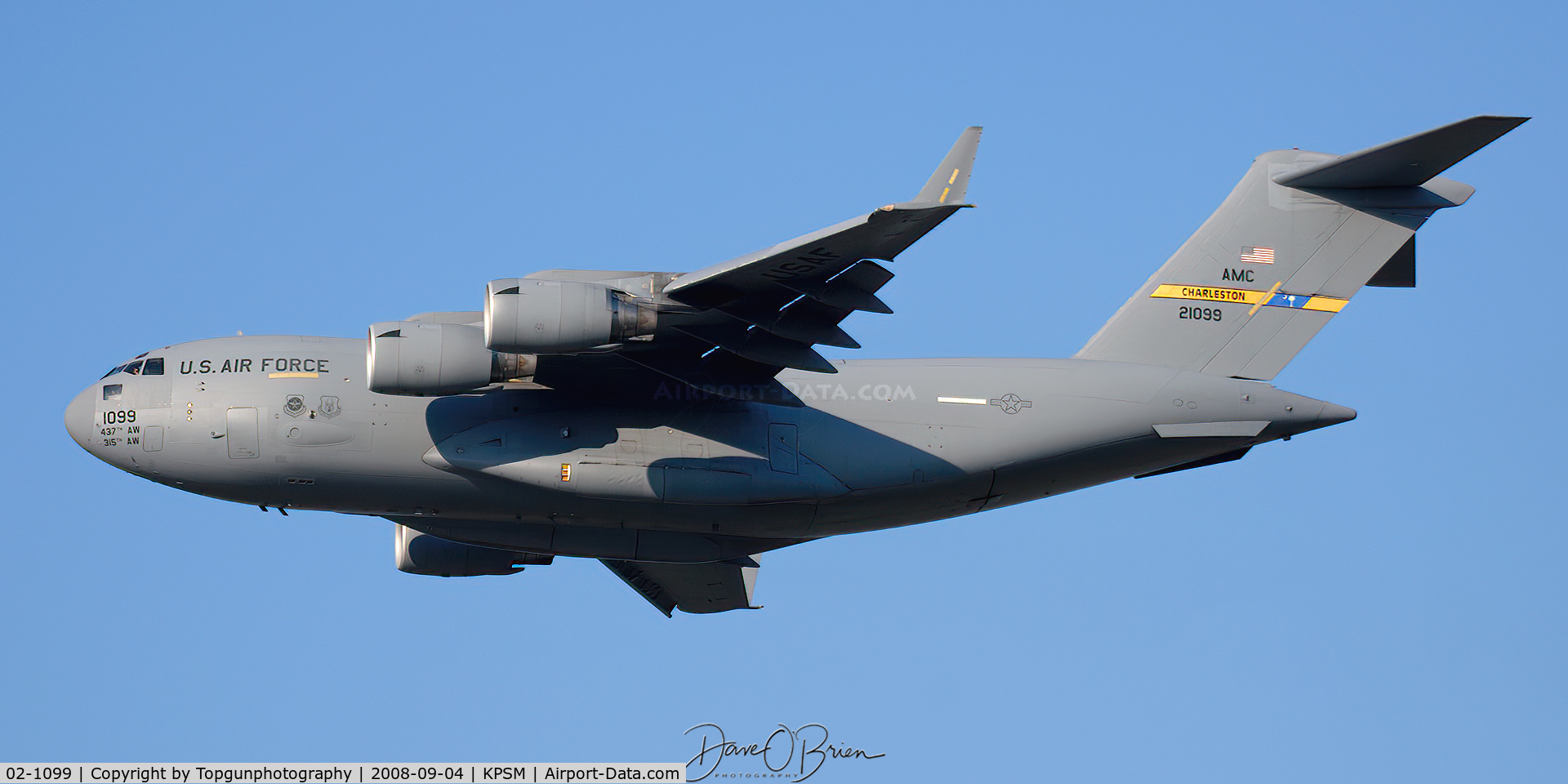 02-1099, 2002 Boeing C-17A Globemaster III C/N P-99, Support aircraft for the VMFA-122 Werewolves heading overseas.