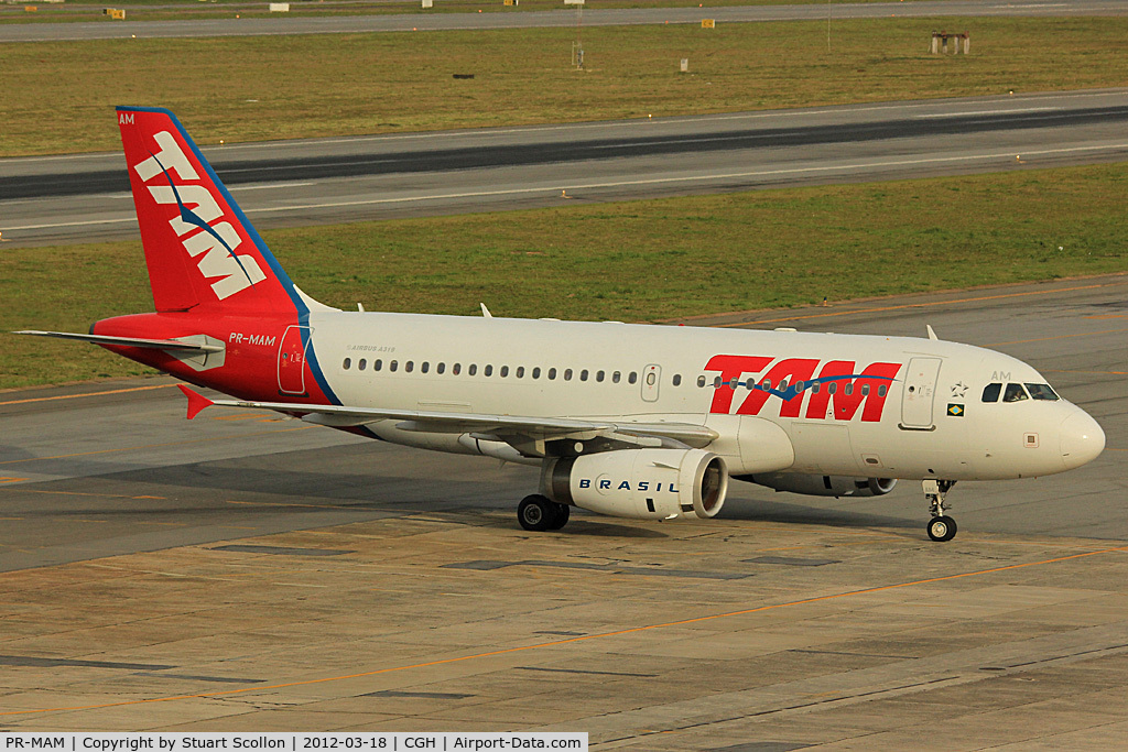 PR-MAM, 2002 Airbus A319-132 C/N 1826, TAM CGH